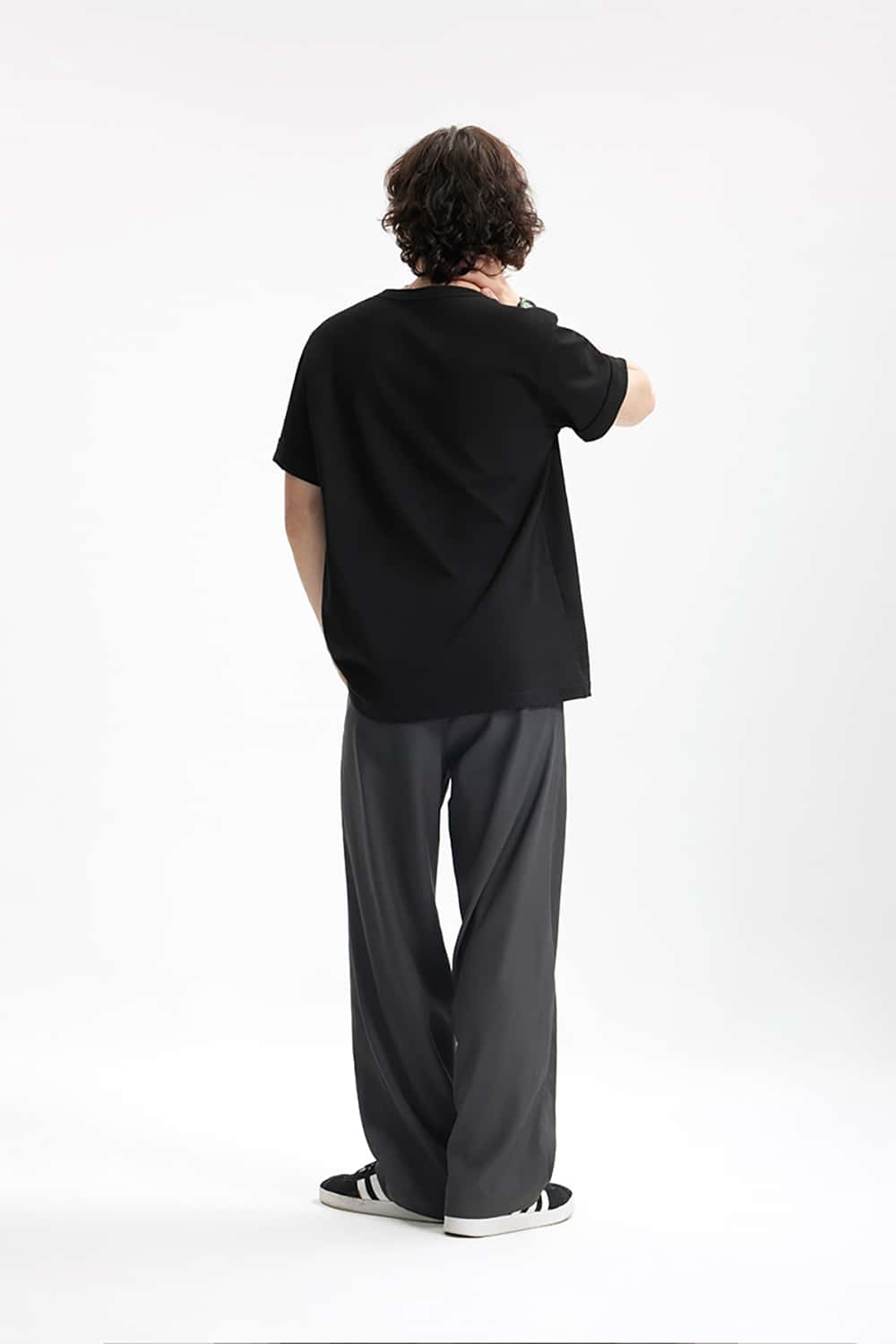 Heavyweight Hemp Cotton Henley T-Shirt - 250g Casual Round Neck Tee