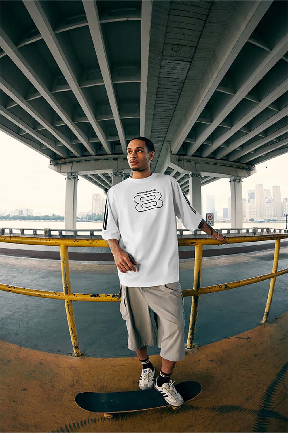 Retro Sports Embroidered T-Shirt - Jersey Style Short Sleeve