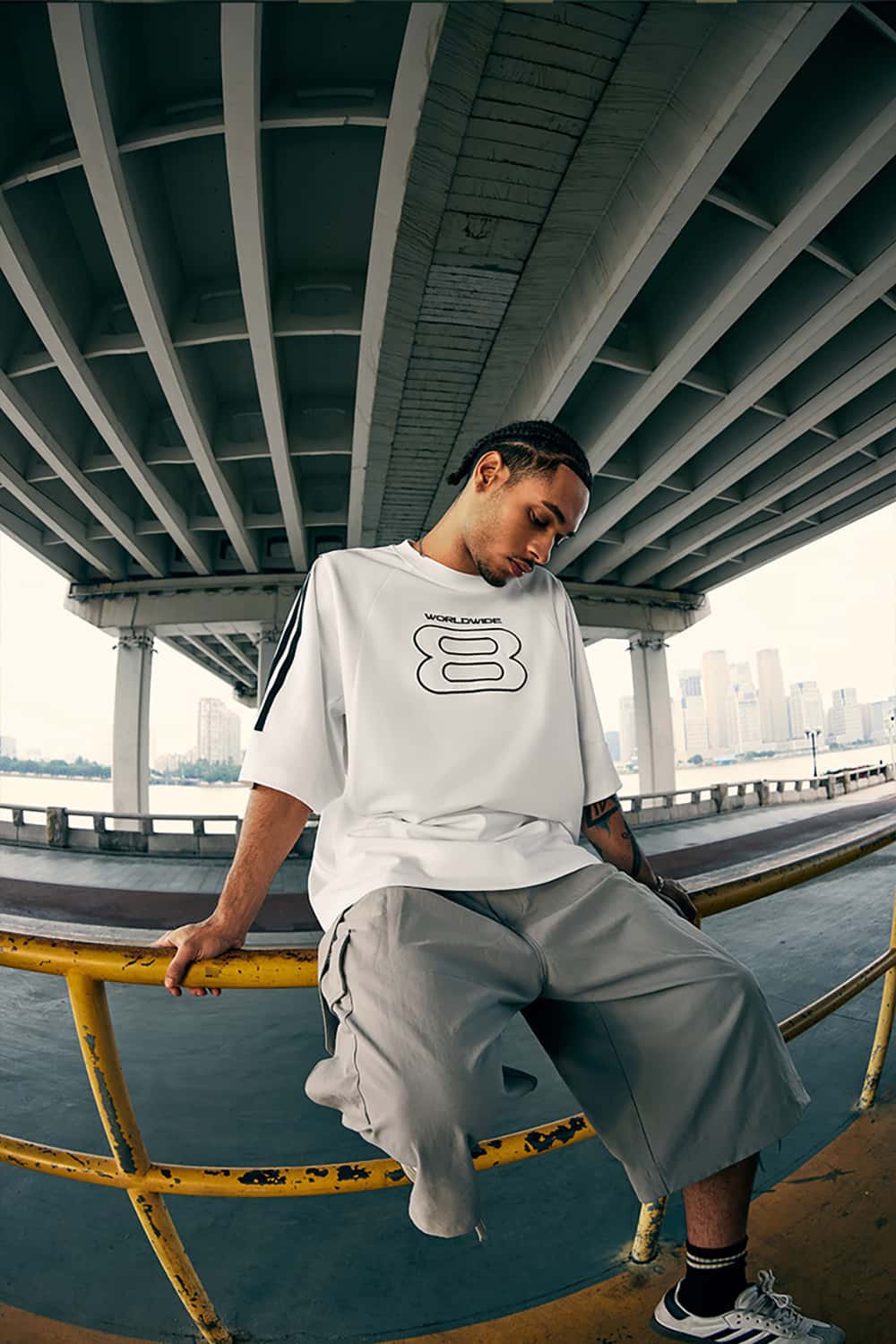Retro Sports Embroidered T-Shirt - Jersey Style Short Sleeve