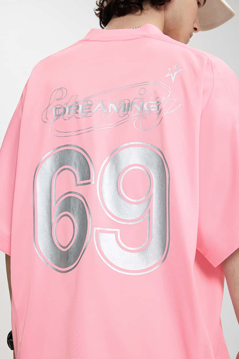 Vintage Sports Silver Foil T-Shirt - Jersey Style Short Sleeve