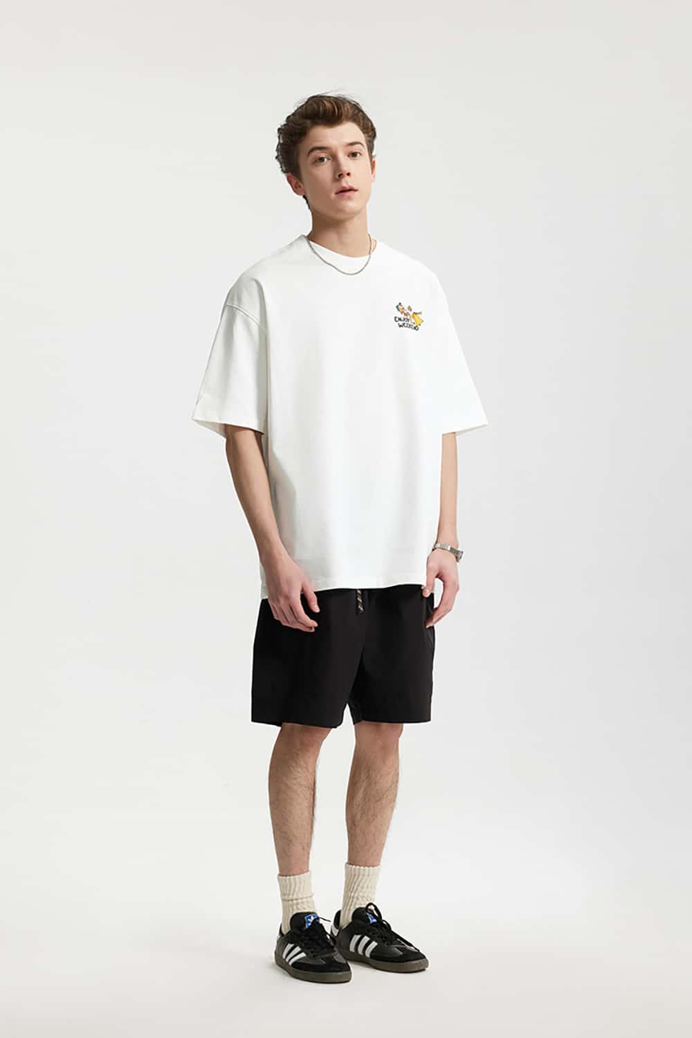 Heavyweight Outdoor Camping Printed T-Shirt - Loose Short Sleeve