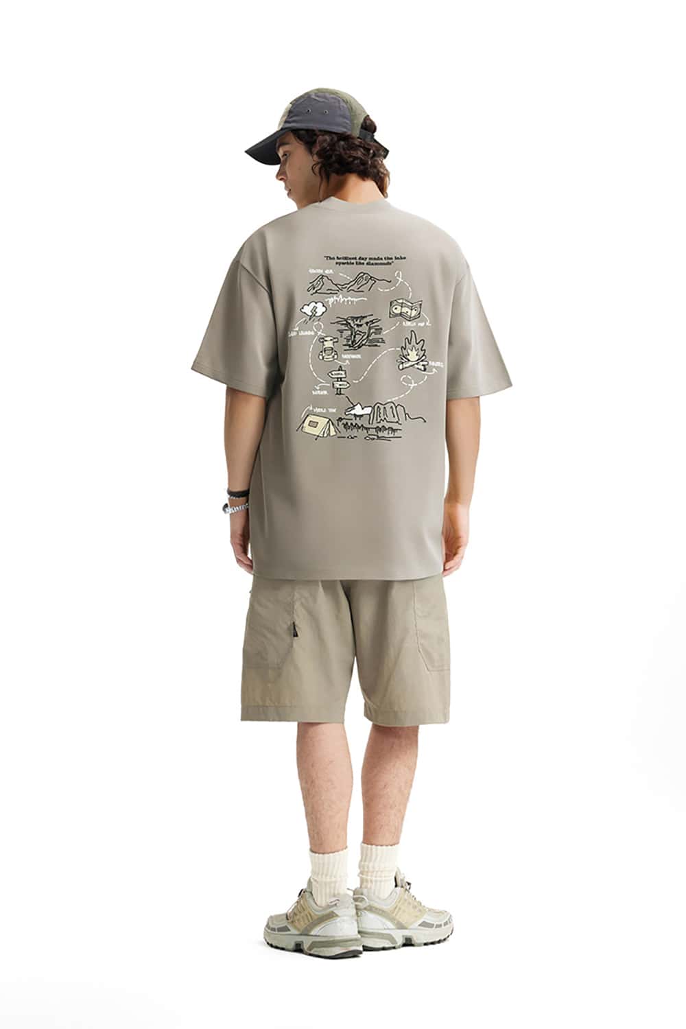 Outdoor Camping and Climbing Print T-Shirt - Sorona Cool Feel Short Sleeve