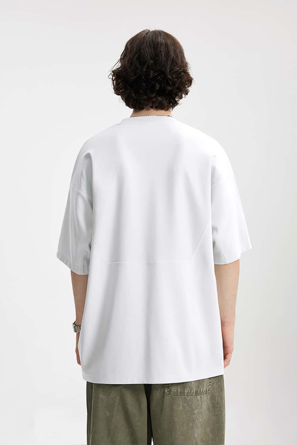 Tech-Inspired Transparent Letter Print T-Shirt - Six-in-One Sports Short Sleeve