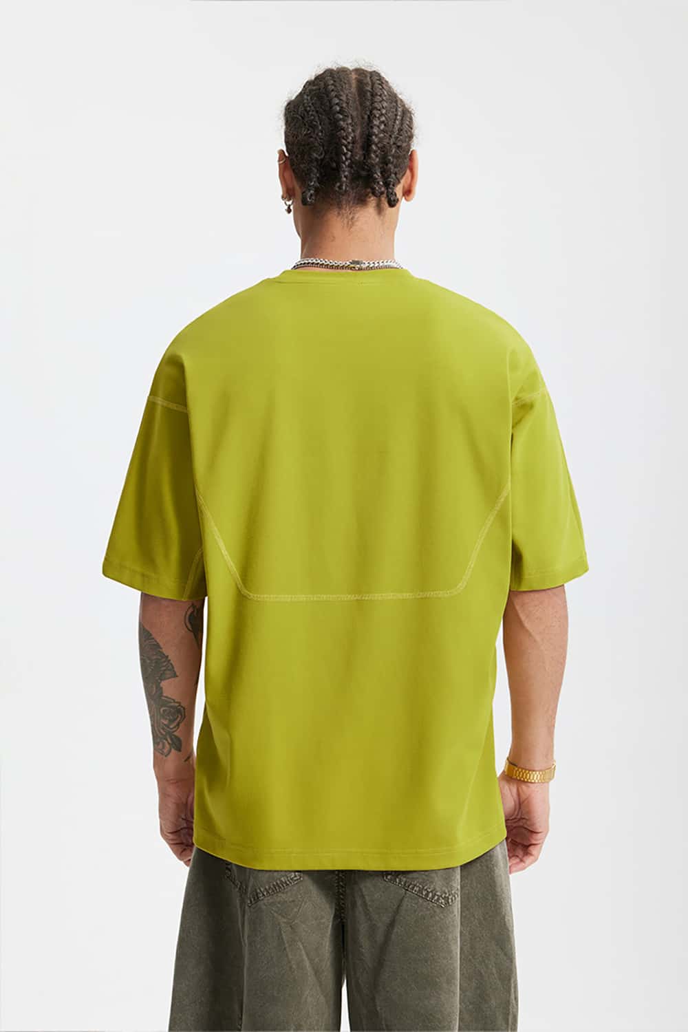 Tech-Inspired Transparent Letter Print T-Shirt - Six-in-One Sports Short Sleeve