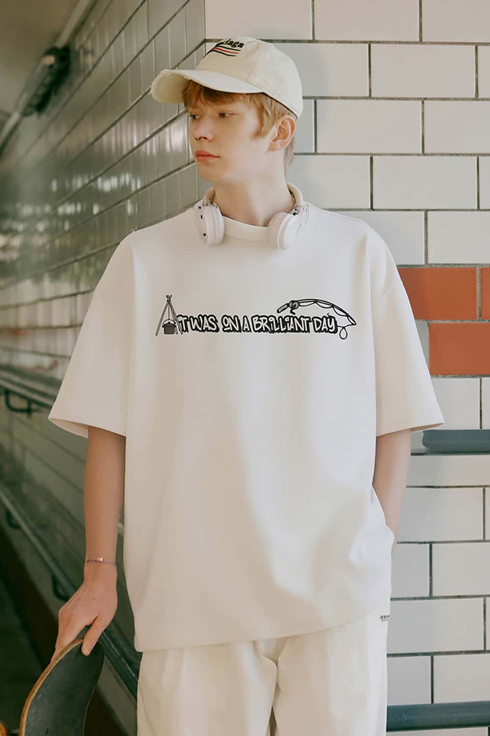 Outdoor Camping Fishing Print T-Shirt with Sorona Cool Feel Short Sleeve