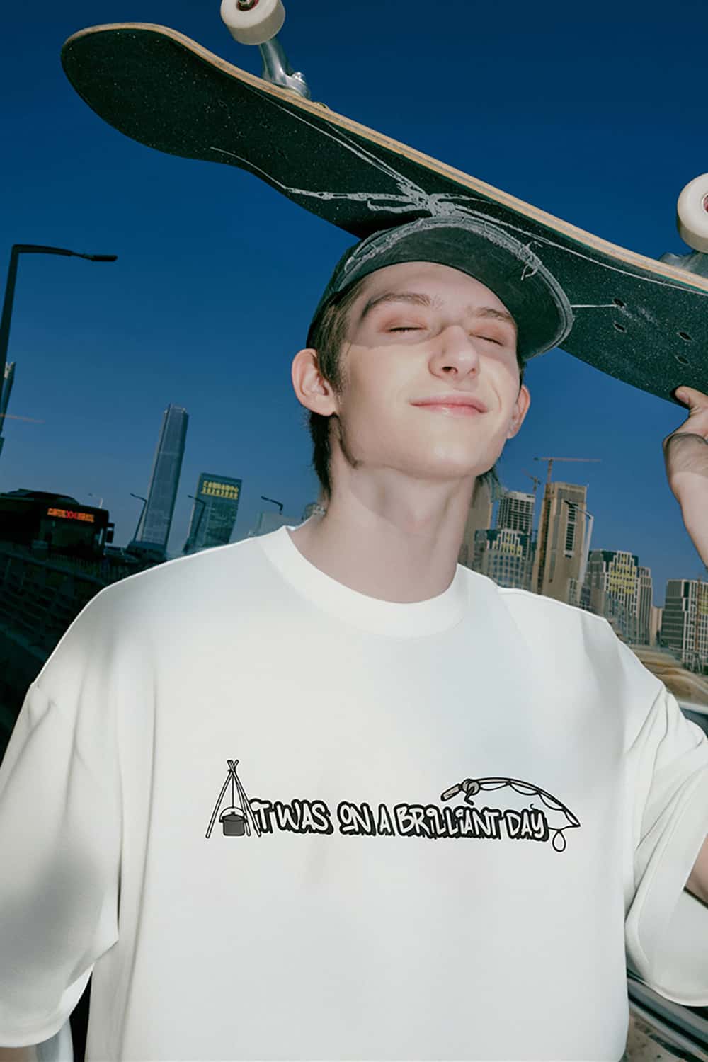 Outdoor Camping Fishing Print T-Shirt with Sorona Cool Feel Short Sleeve