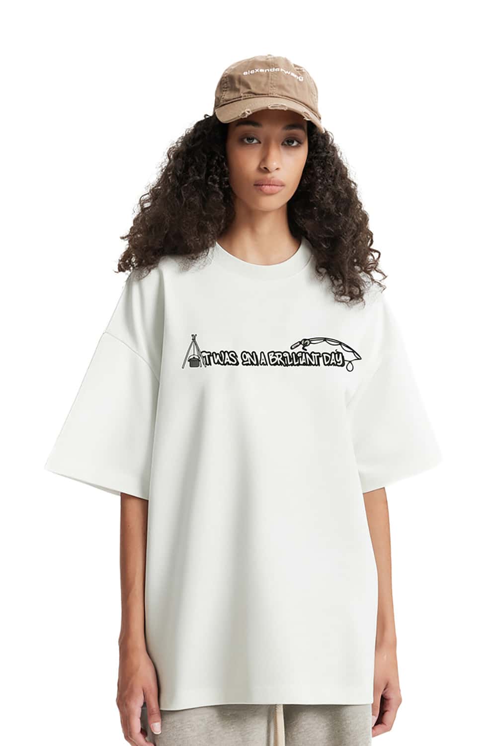 Outdoor Camping Fishing Print T-Shirt with Sorona Cool Feel Short Sleeve