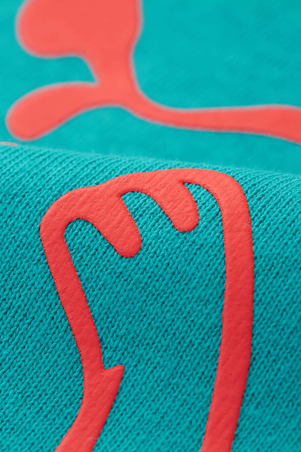 Contrast Color Cat Foam Print T-Shirt - Short Sleeve