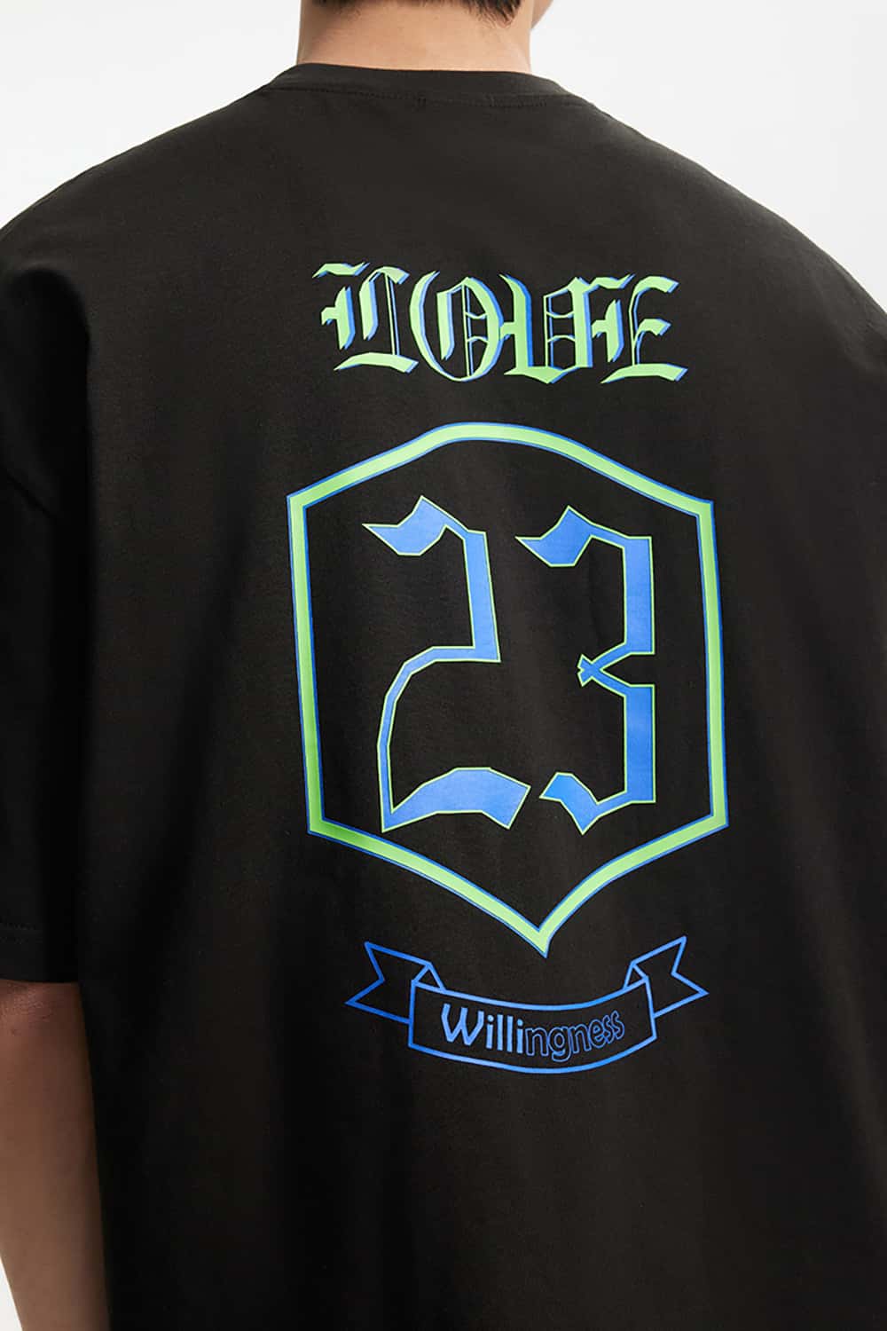 Thick Letter Print T-Shirt - Loose Streetwear Short Sleeve
