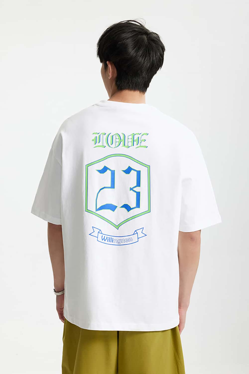 Thick Letter Print T-Shirt - Loose Streetwear Short Sleeve