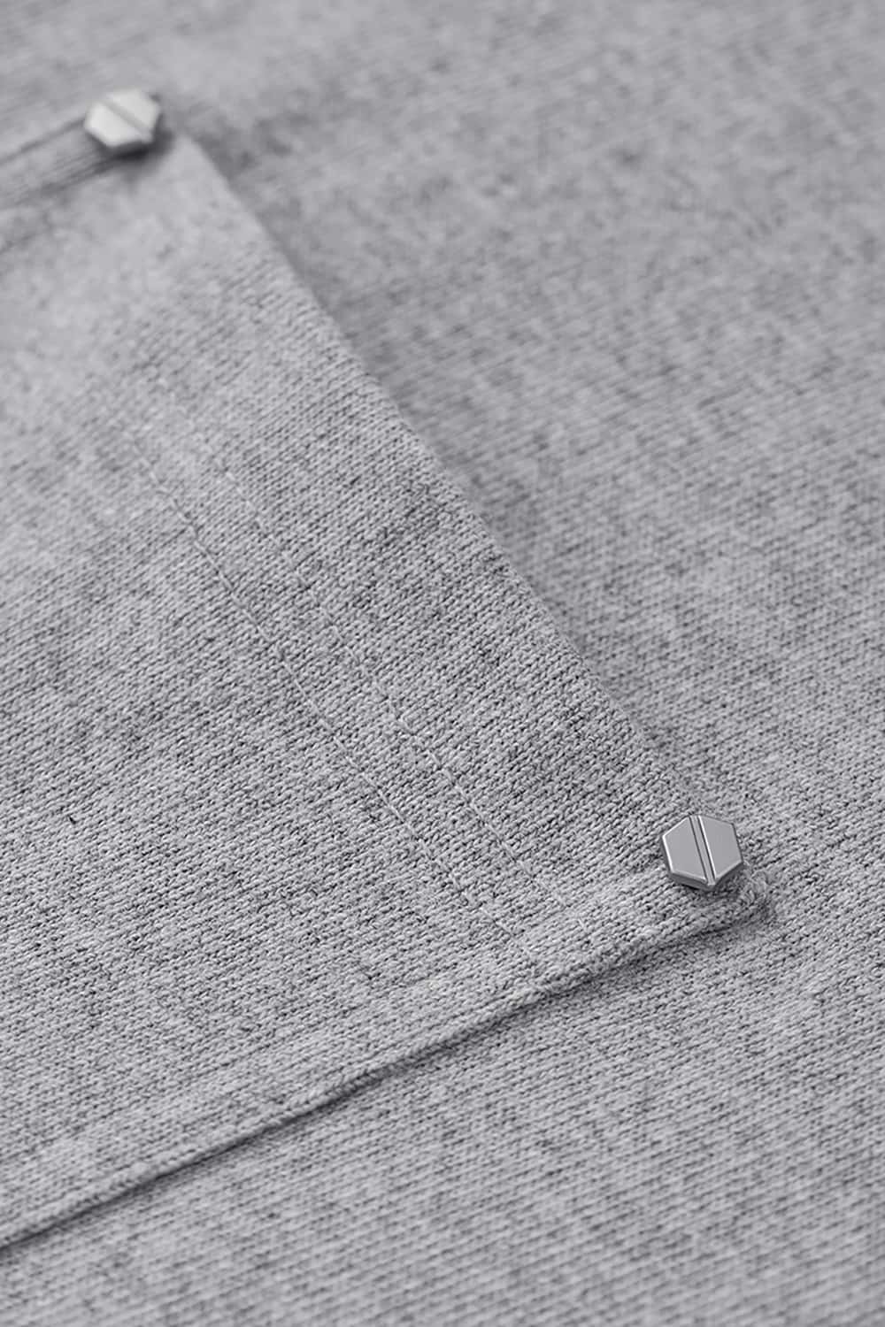 Heavyweight Hemp Cotton Rivet Pocket T-Shirt - Loose Fit Short Sleeve Solid Top