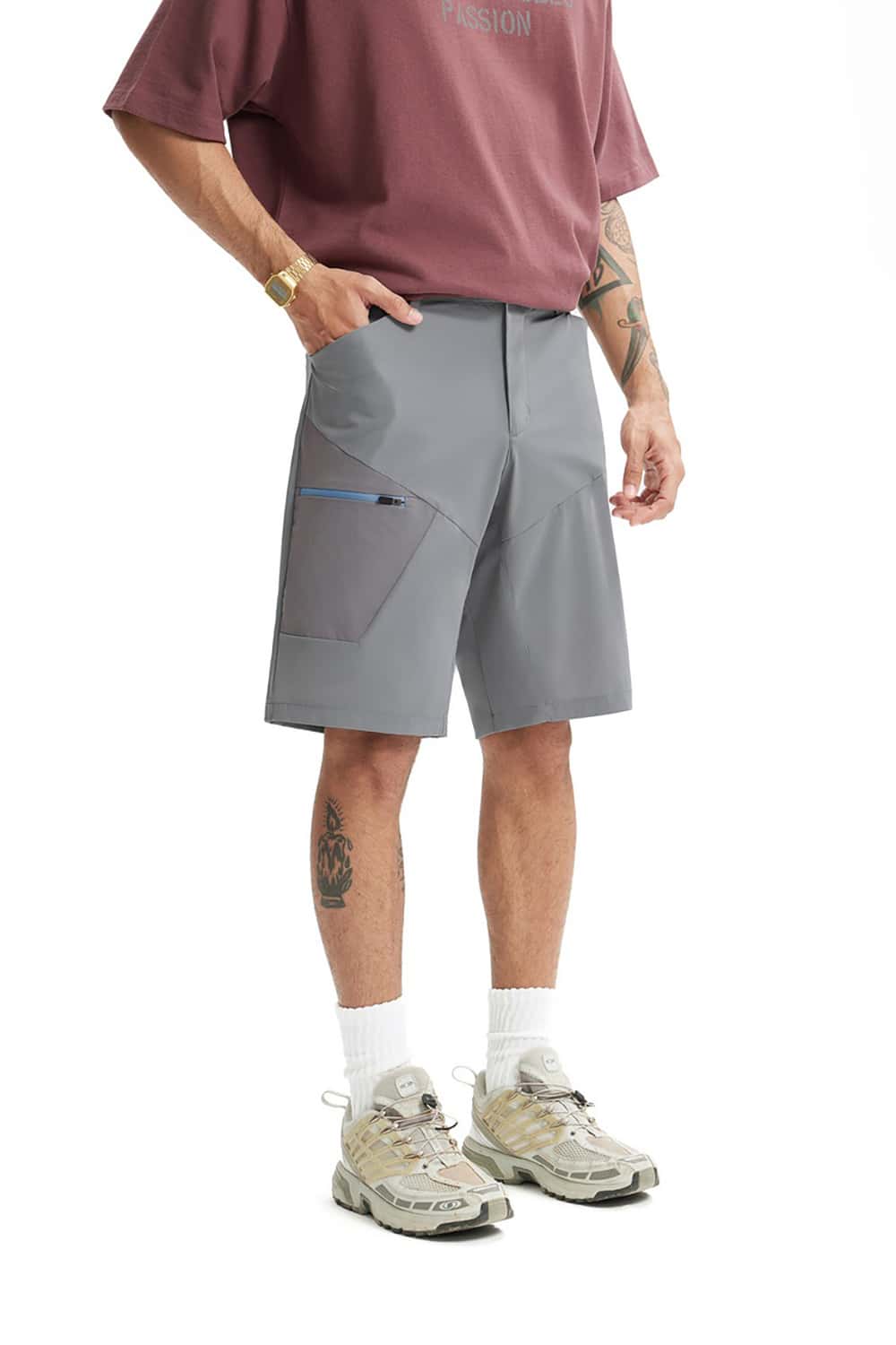 Moisture-Wicking Cycling Sports Shorts - Outdoor Quick-Dry Slim Fit