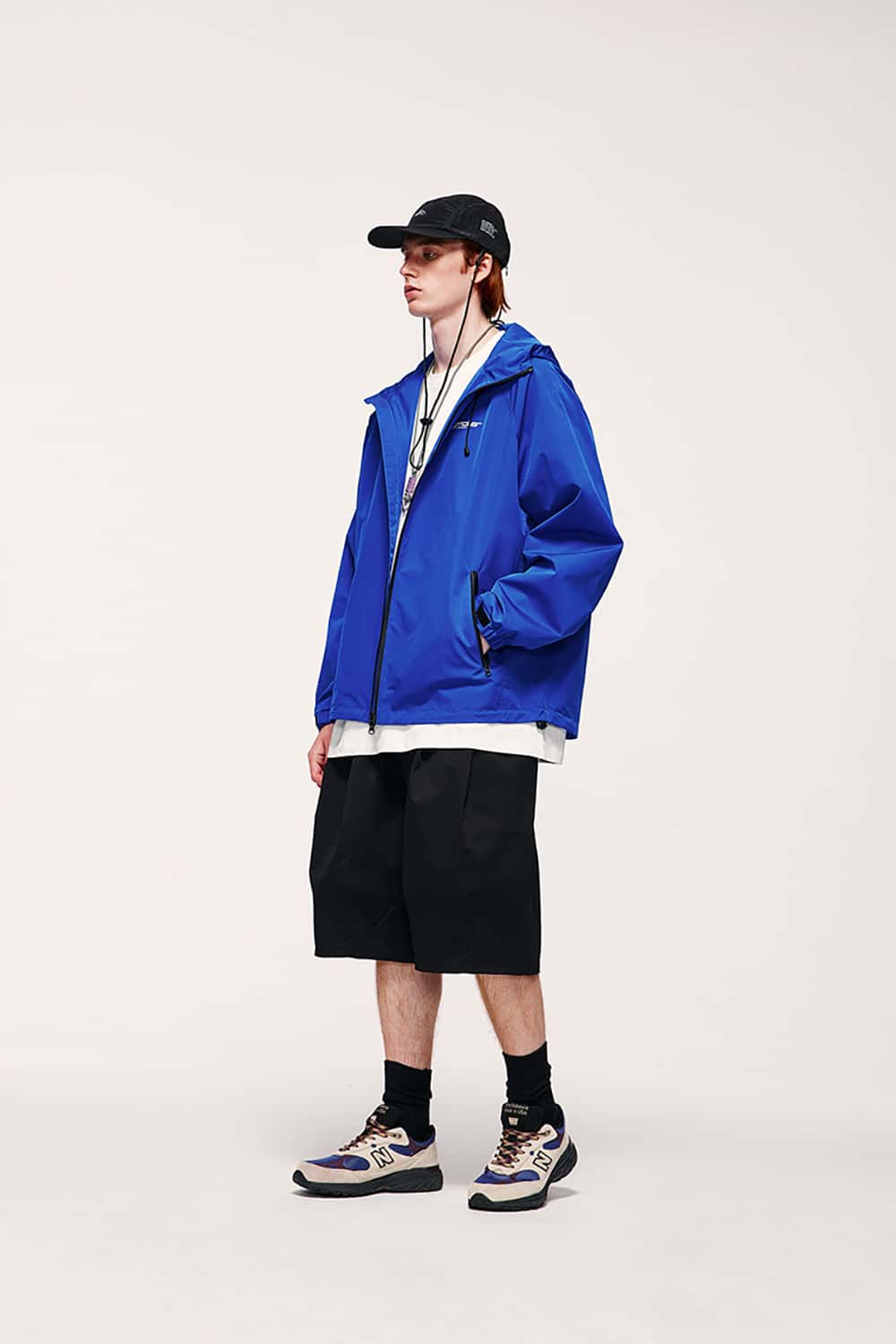 Printed Windbreaker Jacket with Zipper - Lightweight Outdoor Shell