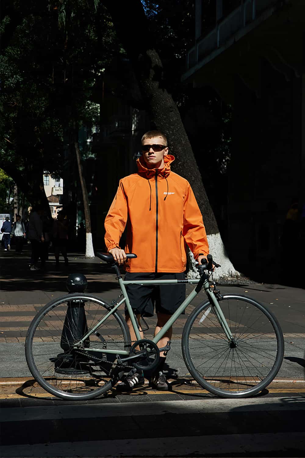 Printed Windbreaker Jacket with Zipper - Lightweight Outdoor Shell