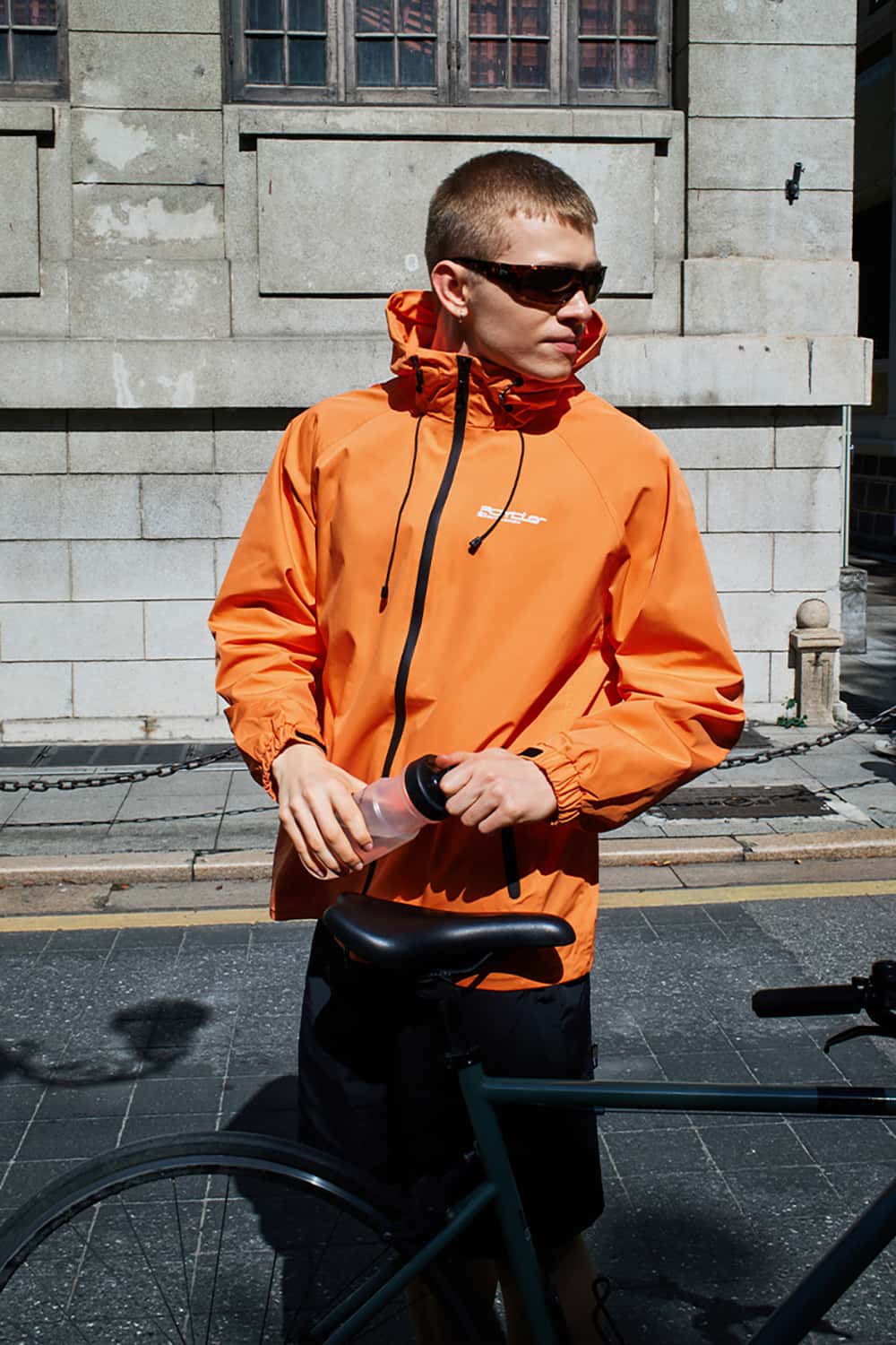 Printed Windbreaker Jacket with Zipper - Lightweight Outdoor Shell