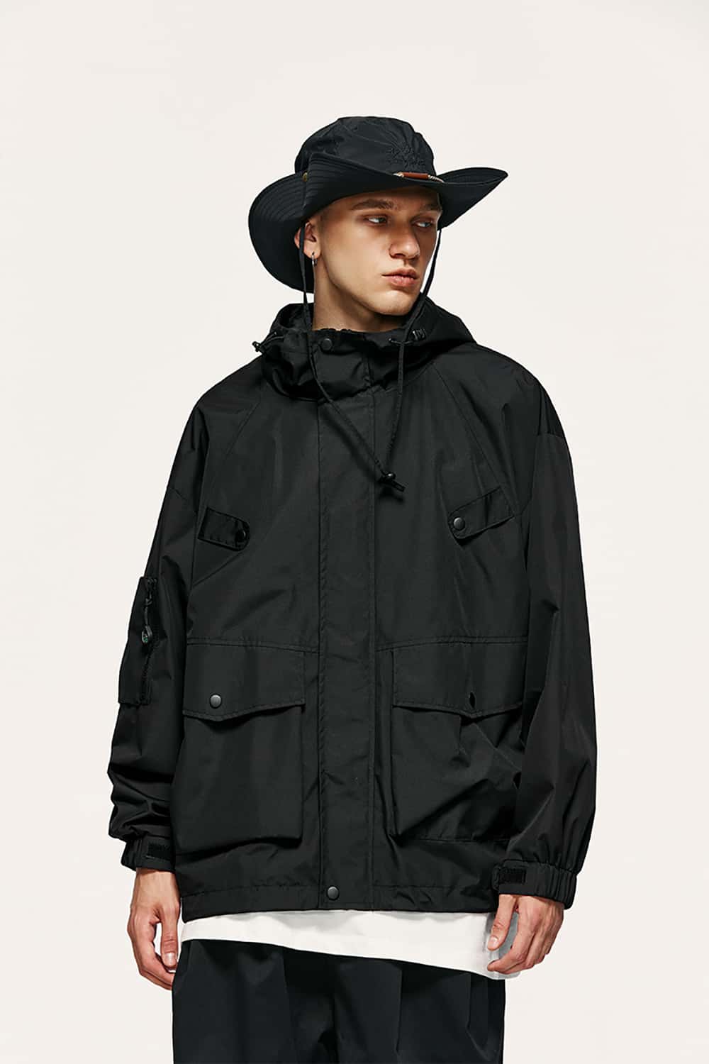 Teflon Coated Triple Protection Hooded Jacket - Outdoor Camping Gear