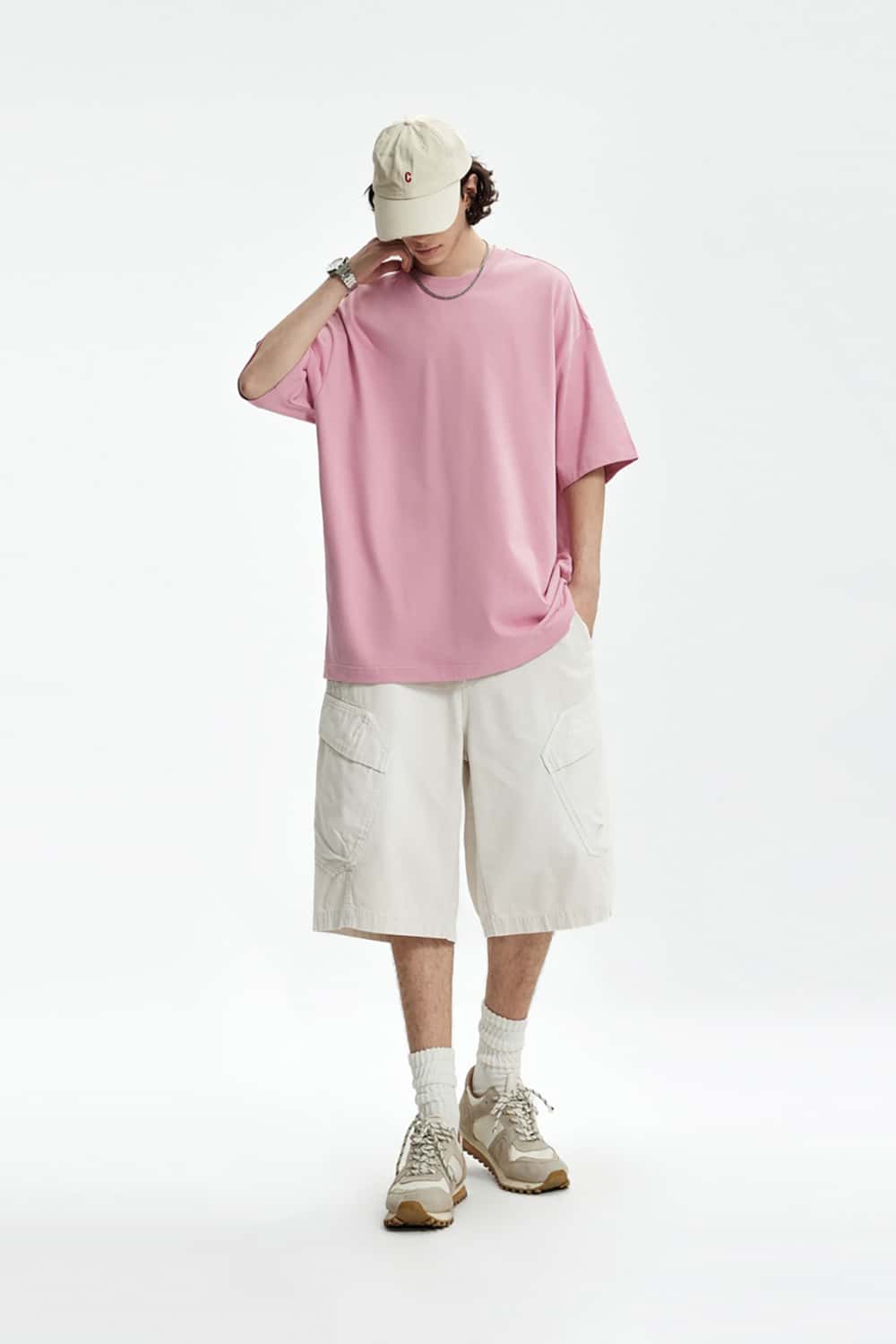 Heavy Wash Multi-Pocket Utility Cargo Shorts - Loose Fit Casual Mid-Length