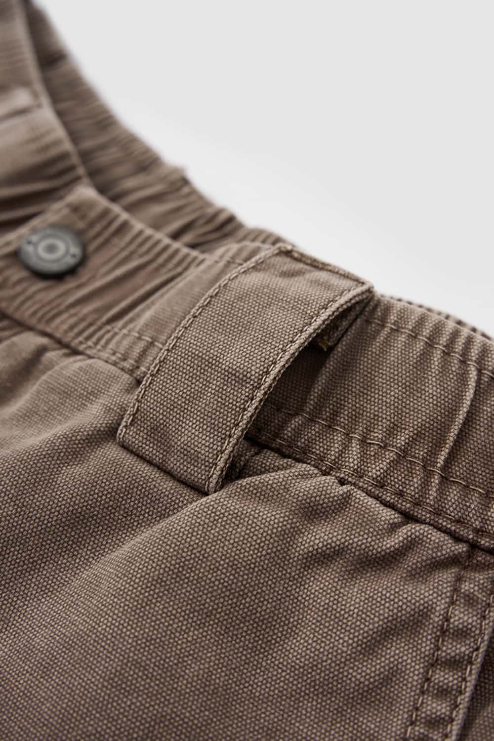 Heavy Wash Multi-Pocket Utility Cargo Shorts - Loose Fit Casual Mid-Length