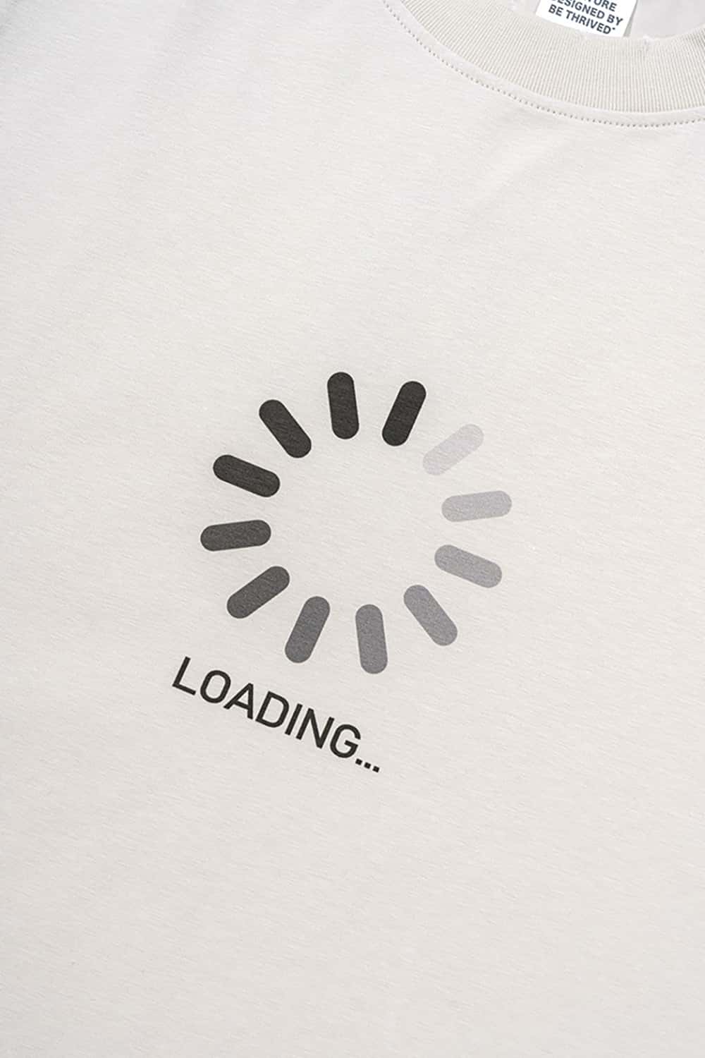 Eco-Friendly Streetwear Short Sleeve T-Shirt - "Loading" Print