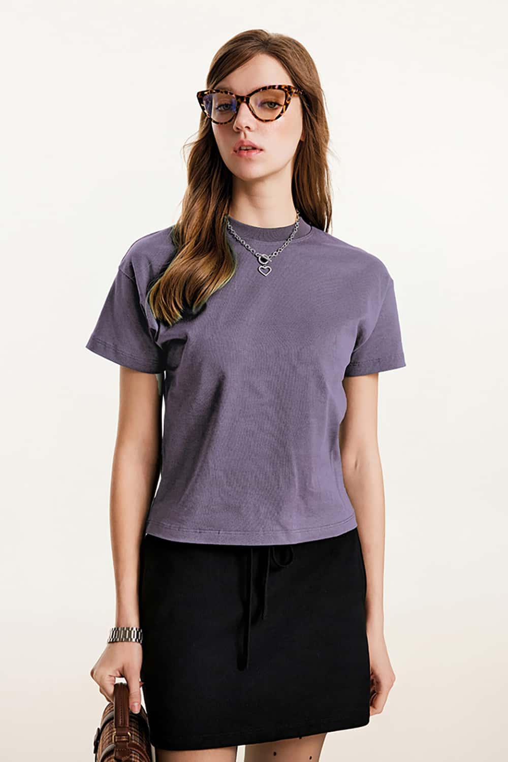 Long Staple Cotton Round Neck Casual Sport Short Sleeve Slimming T-Shirt