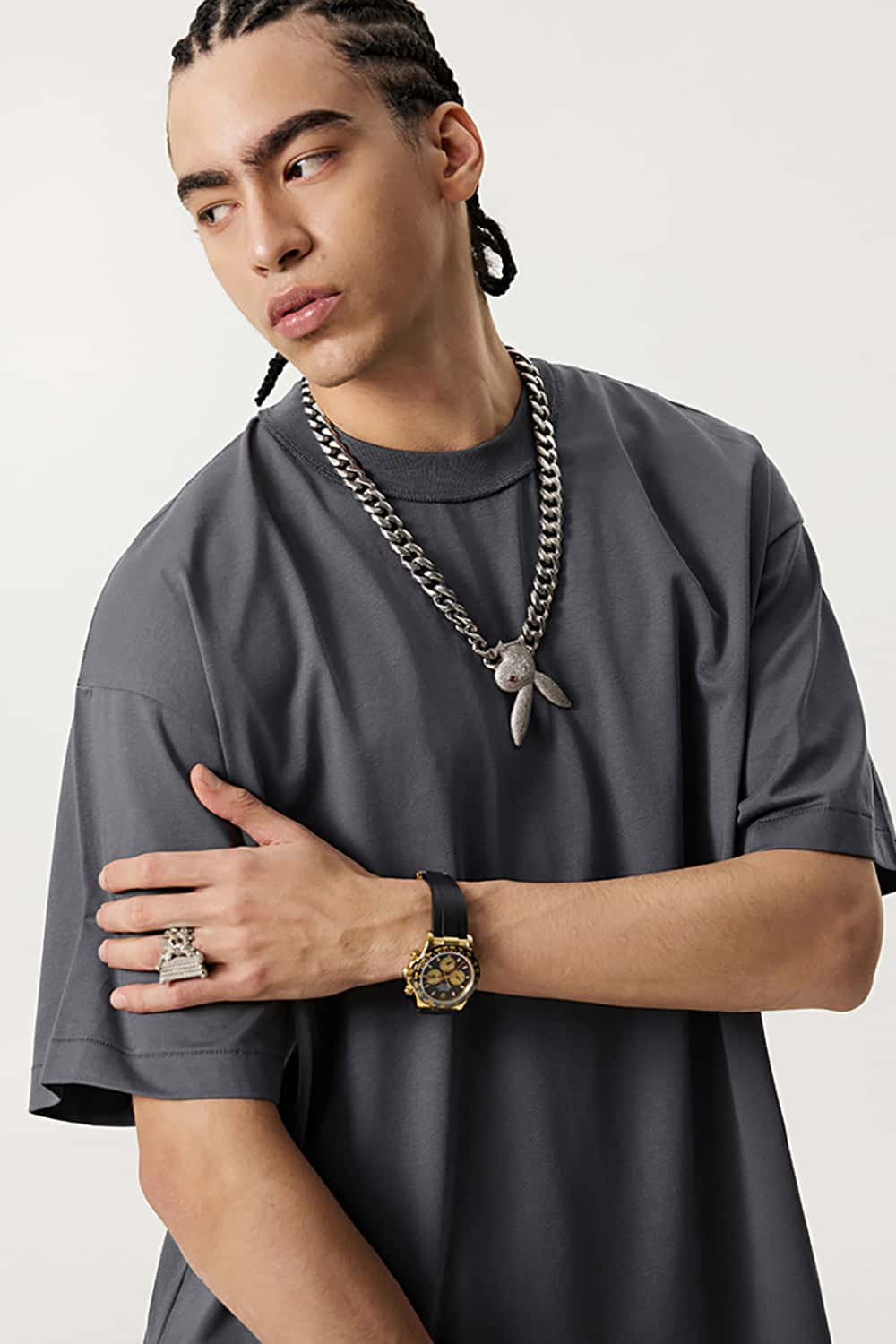 Quick-Dry Sports Tee with Small Collar - Solid Color Sun Protection Short Sleeve T-Shirt