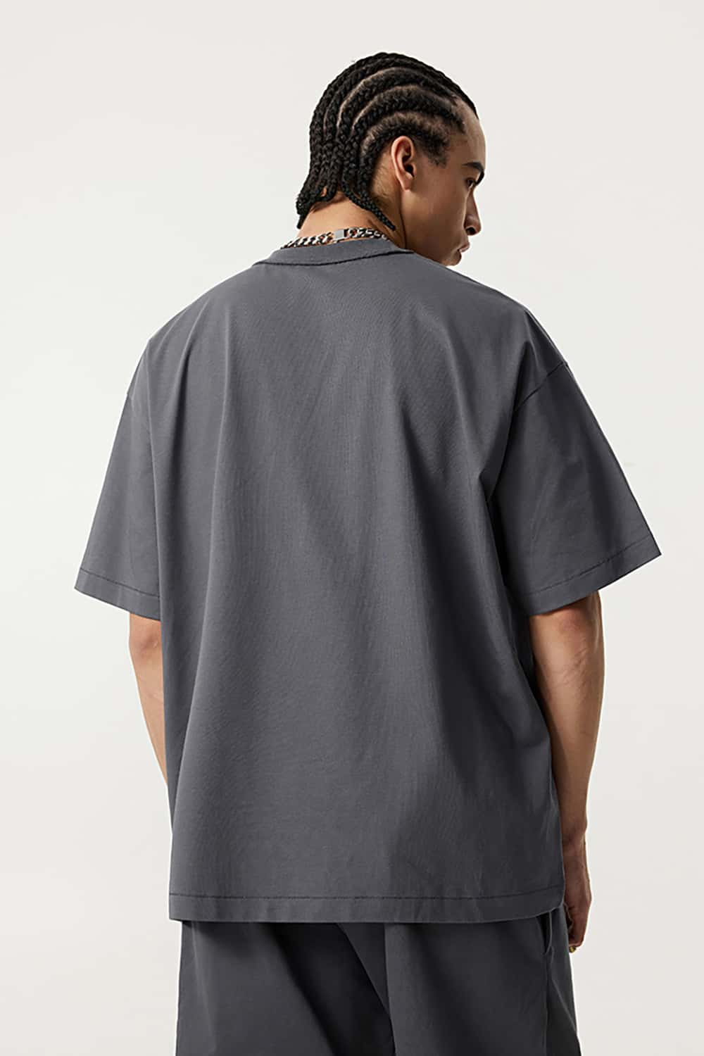 Quick-Dry Sports Tee with Small Collar - Solid Color Sun Protection Short Sleeve T-Shirt