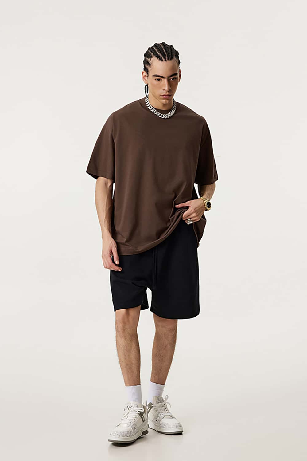 Quick-Dry Sports Tee with Small Collar - Solid Color Sun Protection Short Sleeve T-Shirt