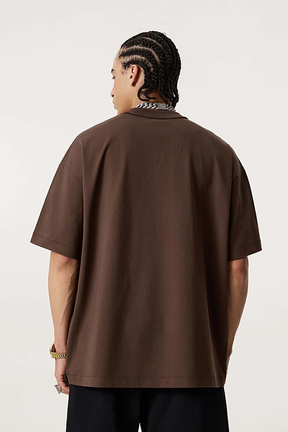 Quick-Dry Sports Tee with Small Collar - Solid Color Sun Protection Short Sleeve T-Shirt