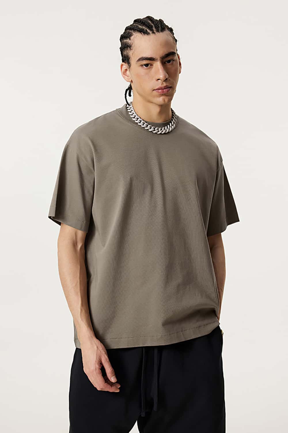 Quick-Dry Sports Tee with Small Collar - Solid Color Sun Protection Short Sleeve T-Shirt