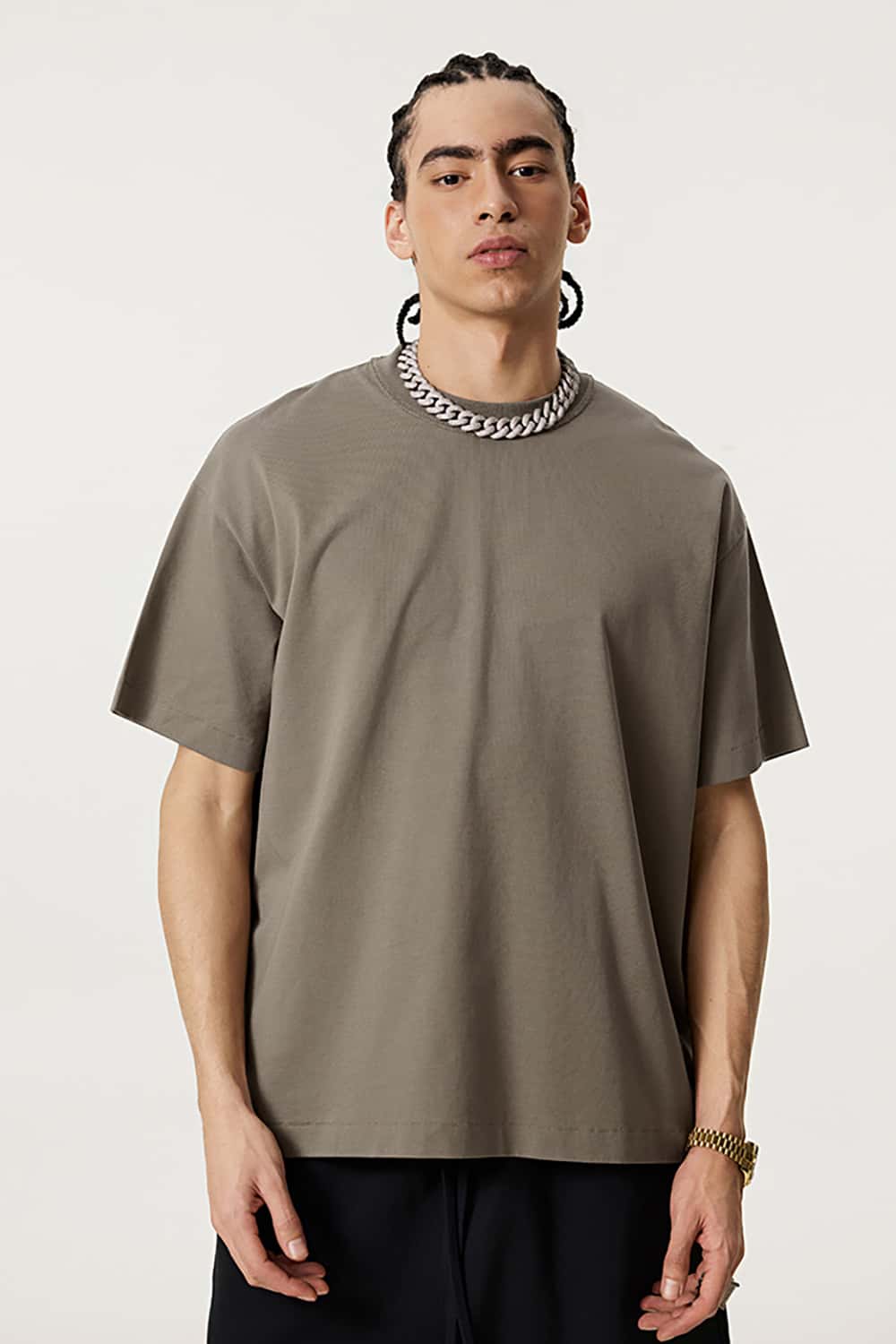 Quick-Dry Sports Tee with Small Collar - Solid Color Sun Protection Short Sleeve T-Shirt