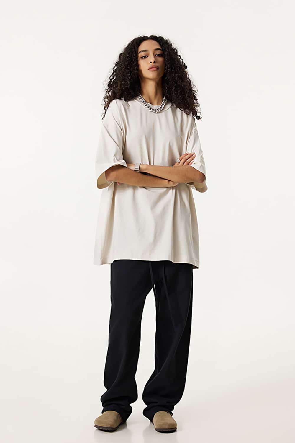 Quick-Dry Sports Tee with Small Collar - Solid Color Sun Protection Short Sleeve T-Shirt