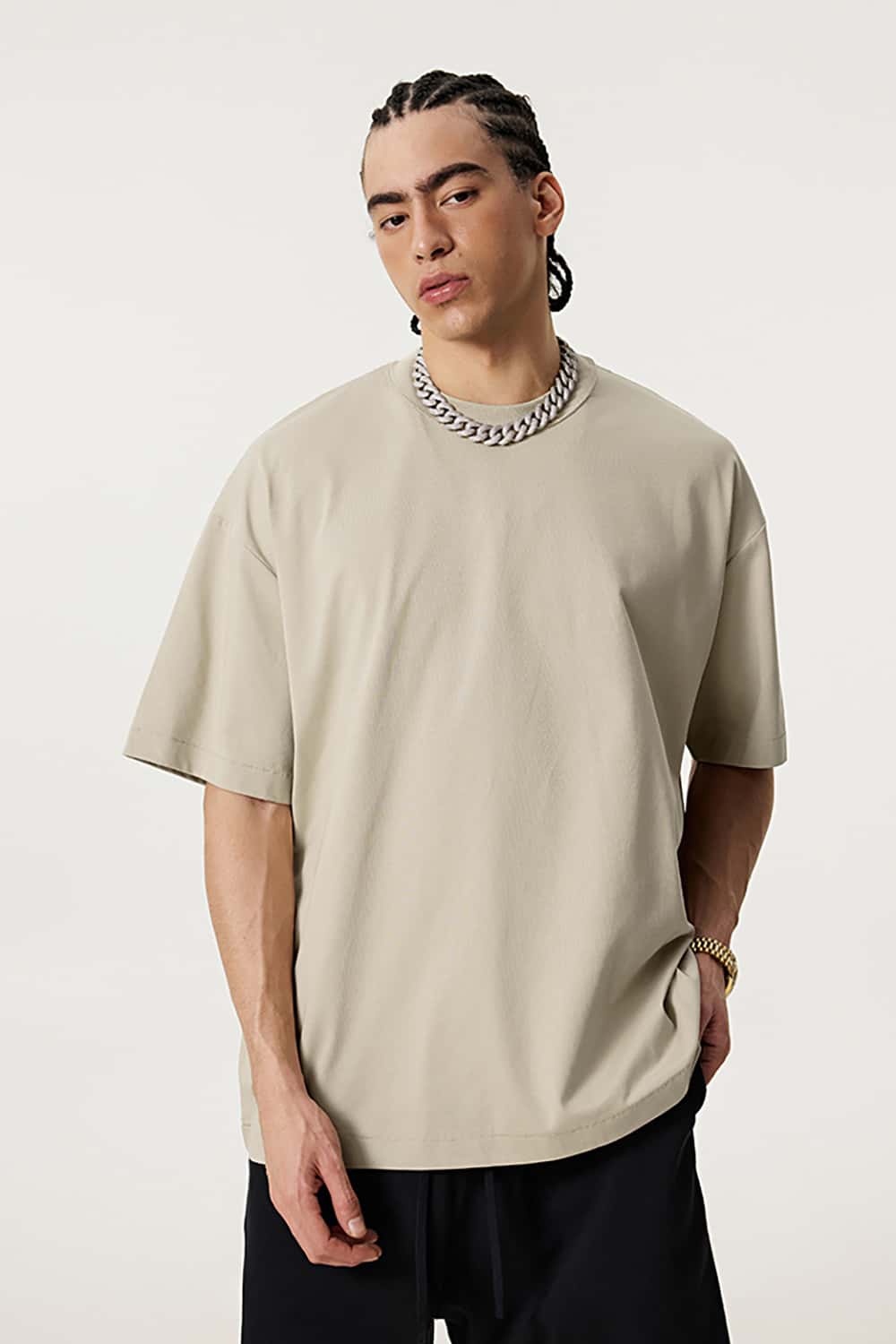 Quick-Dry Sports Tee with Small Collar - Solid Color Sun Protection Short Sleeve T-Shirt