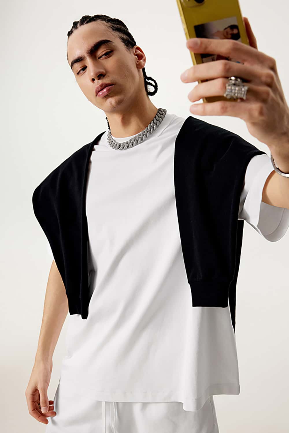 Quick-Dry Sports Tee with Small Collar - Solid Color Sun Protection Short Sleeve T-Shirt