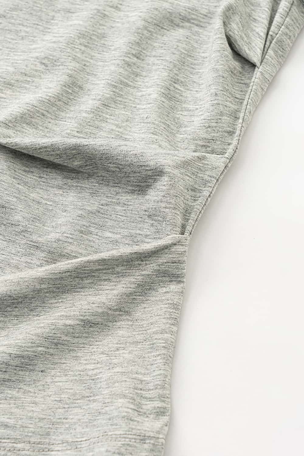 Square Neckline Fitted Waist 3D Print Short Sleeve T-Shirt with Scalloped Hem