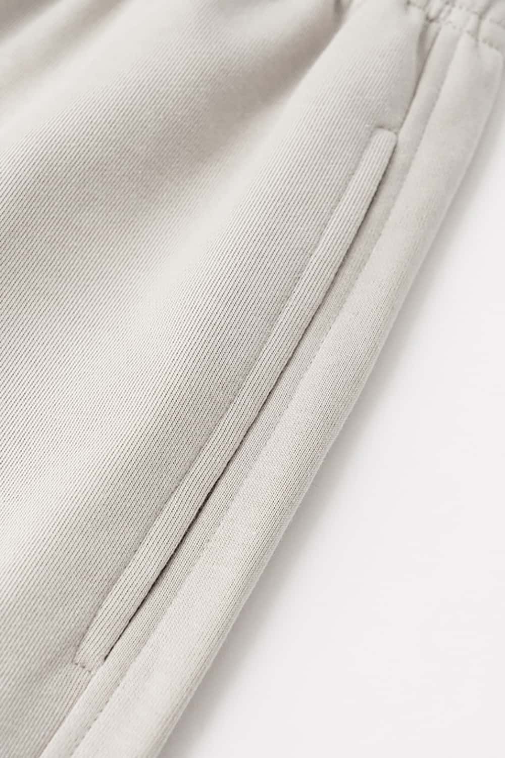 Solid Color 280G Lightweight Sport Casual Pants - Loose Straight-Leg Long Trousers