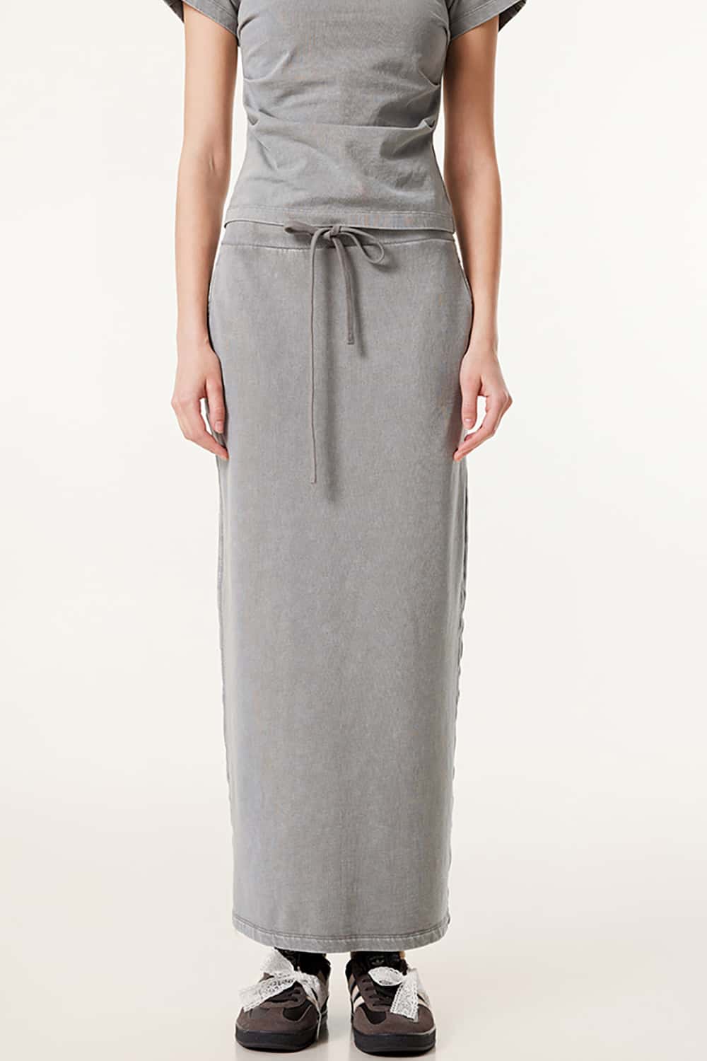 Long High-Waisted A-Line Skirt - Slimming Straight Loose Midi Skirt