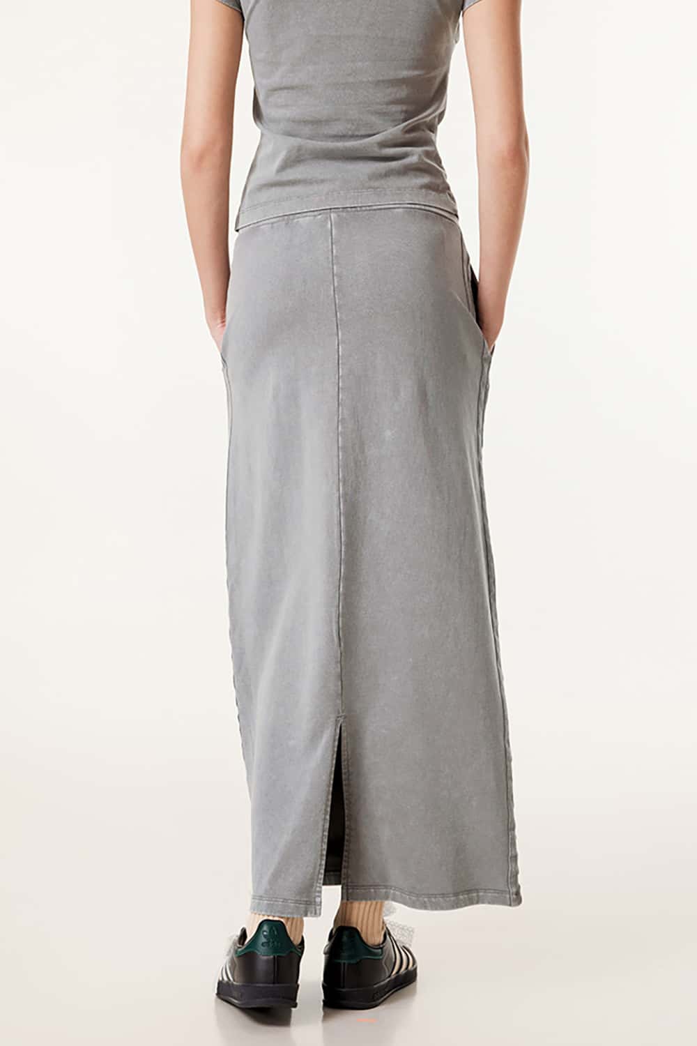 Long High-Waisted A-Line Skirt - Slimming Straight Loose Midi Skirt