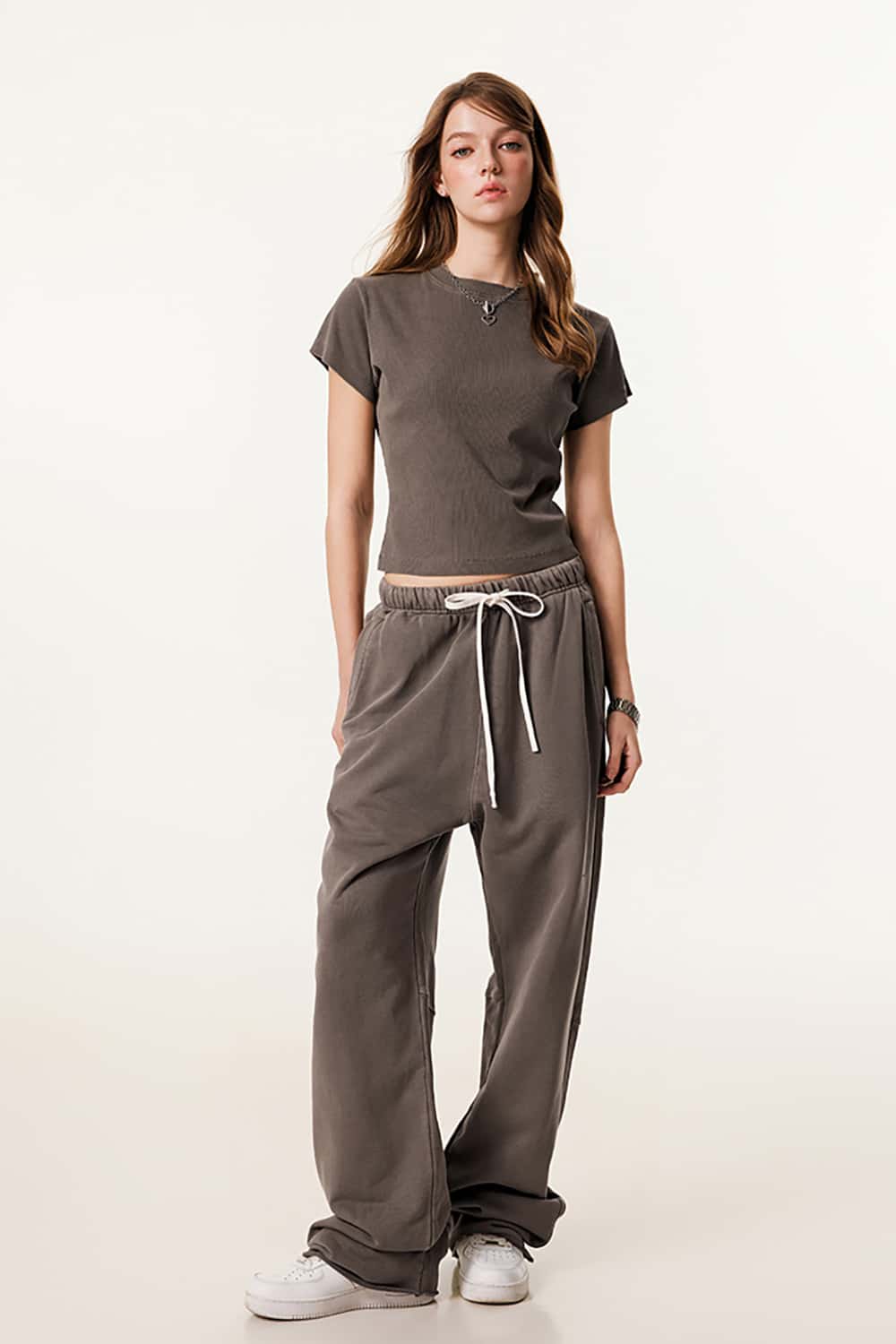 Slim Fit Shoulder T-Shirt - Slimming Round Neck Base Shirt