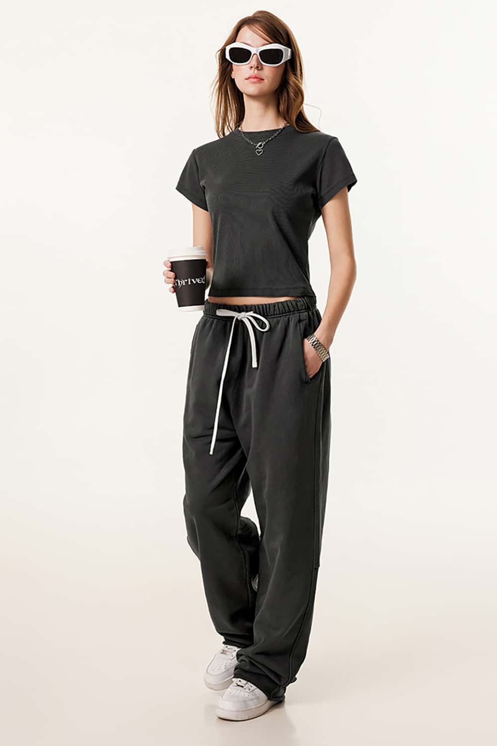 Slim Fit Shoulder T-Shirt - Slimming Round Neck Base Shirt