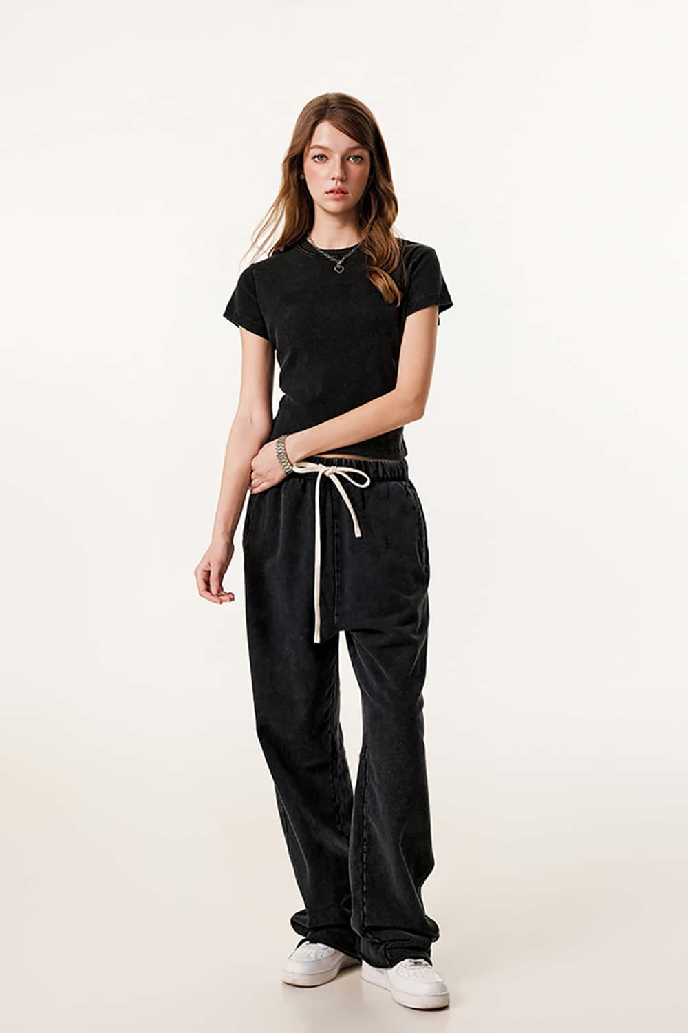 Slim Fit Shoulder T-Shirt - Slimming Round Neck Base Shirt