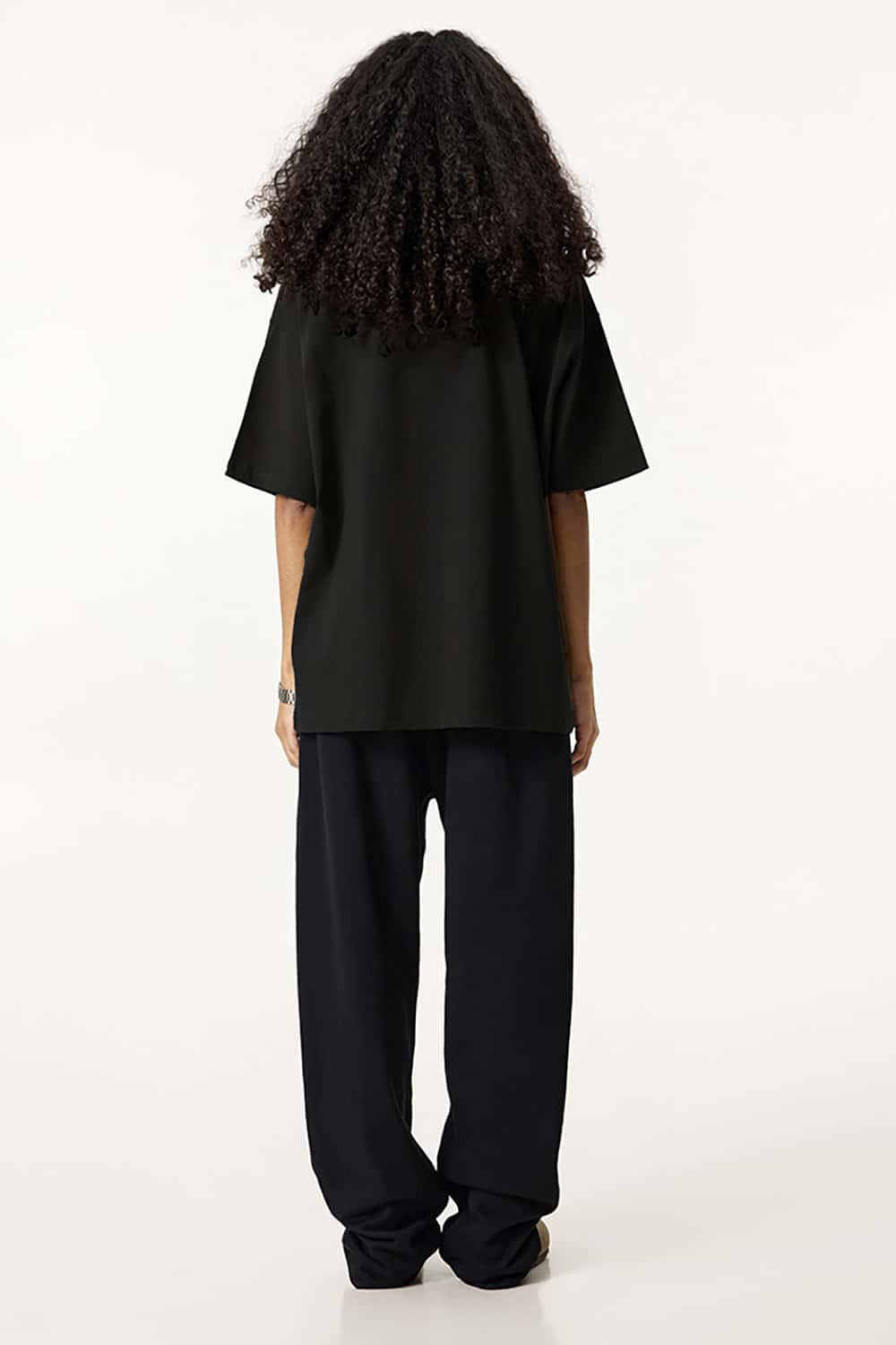 High Street Fashion T-Shirt with Simple Print - Short Sleeve Top