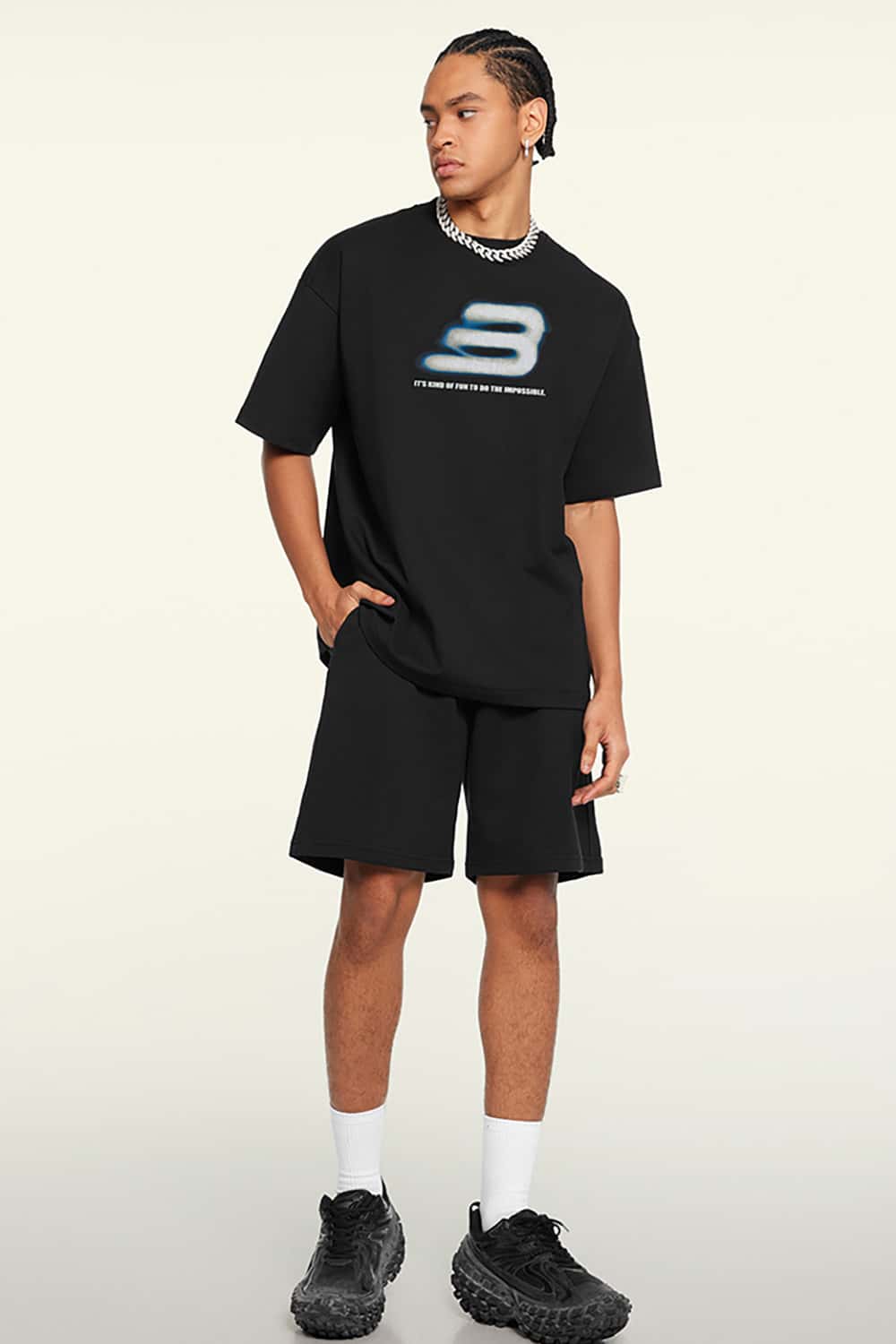 Loose Fit Short Sleeve T-Shirt with Graphic Print