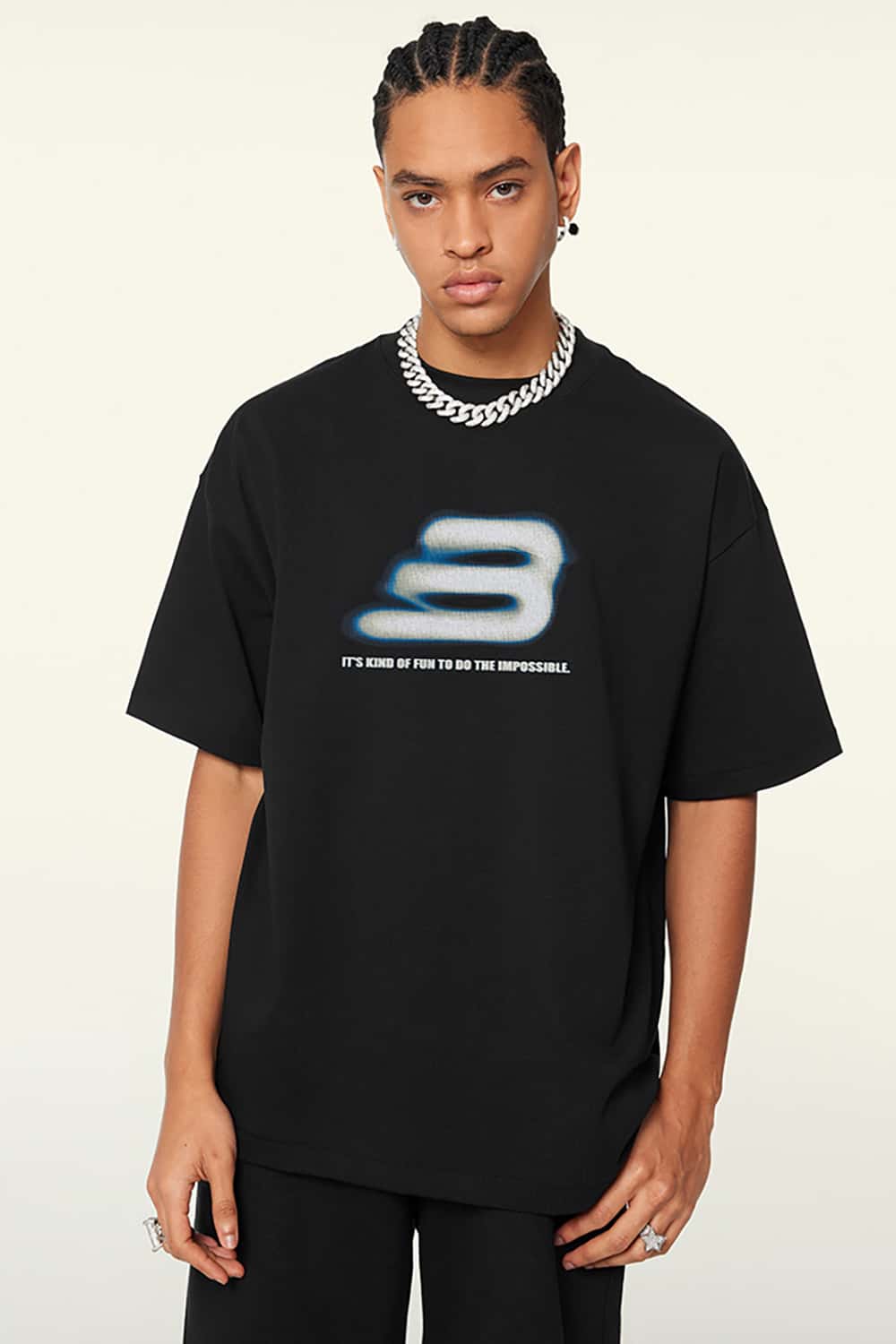 Loose Fit Short Sleeve T-Shirt with Graphic Print