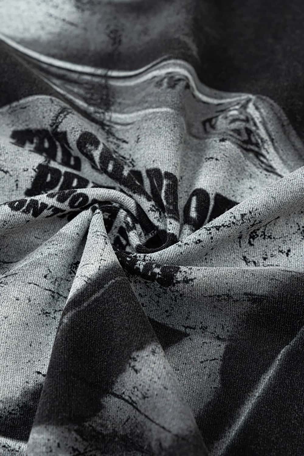 Heavyweight Cotton Oversized T-Shirt with Slogan Print - Loose Fit Short Sleeve Tee