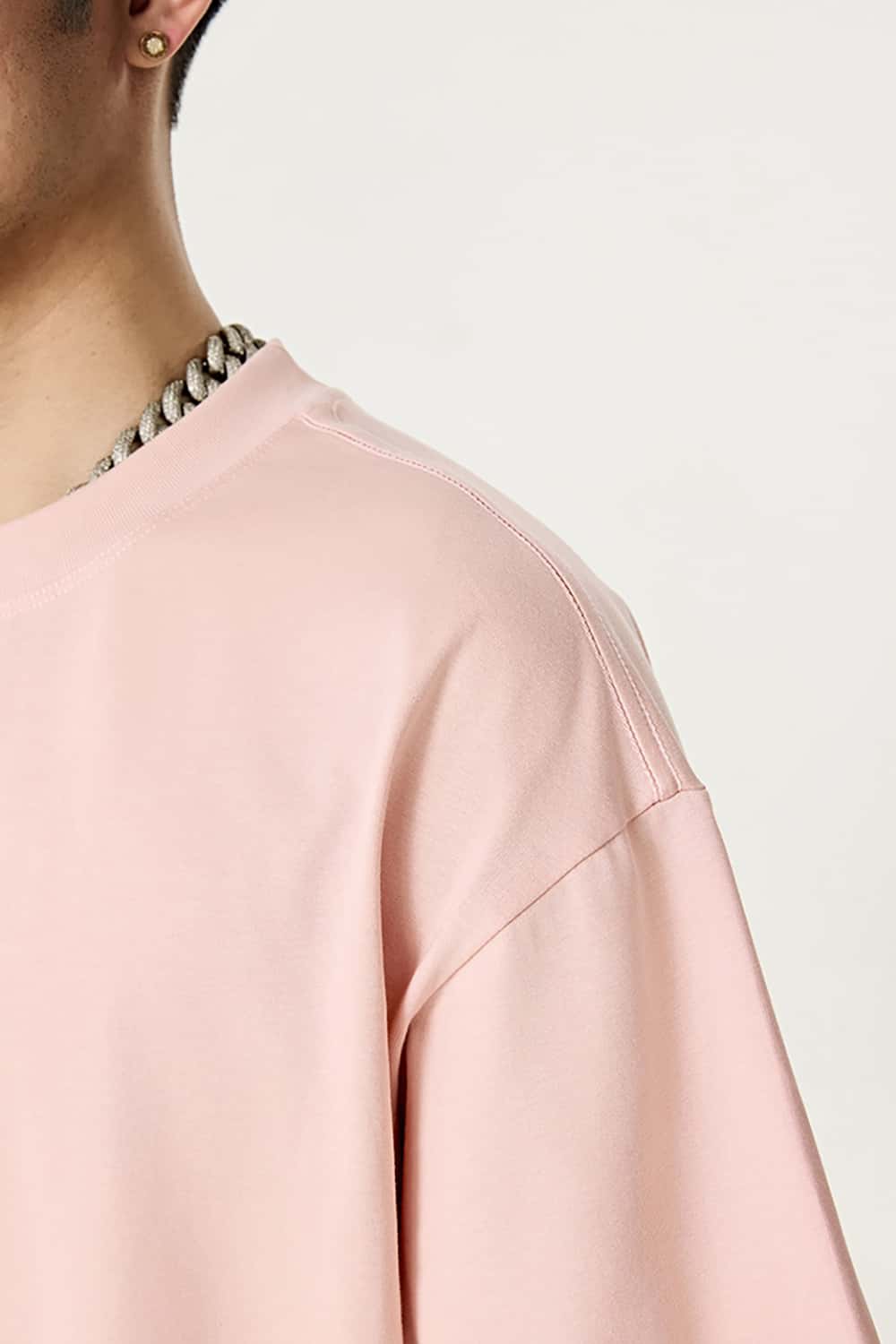 High-Density Long-Staple Cotton T-Shirt 255g - Solid Color Regular Shoulder Short Sleeve