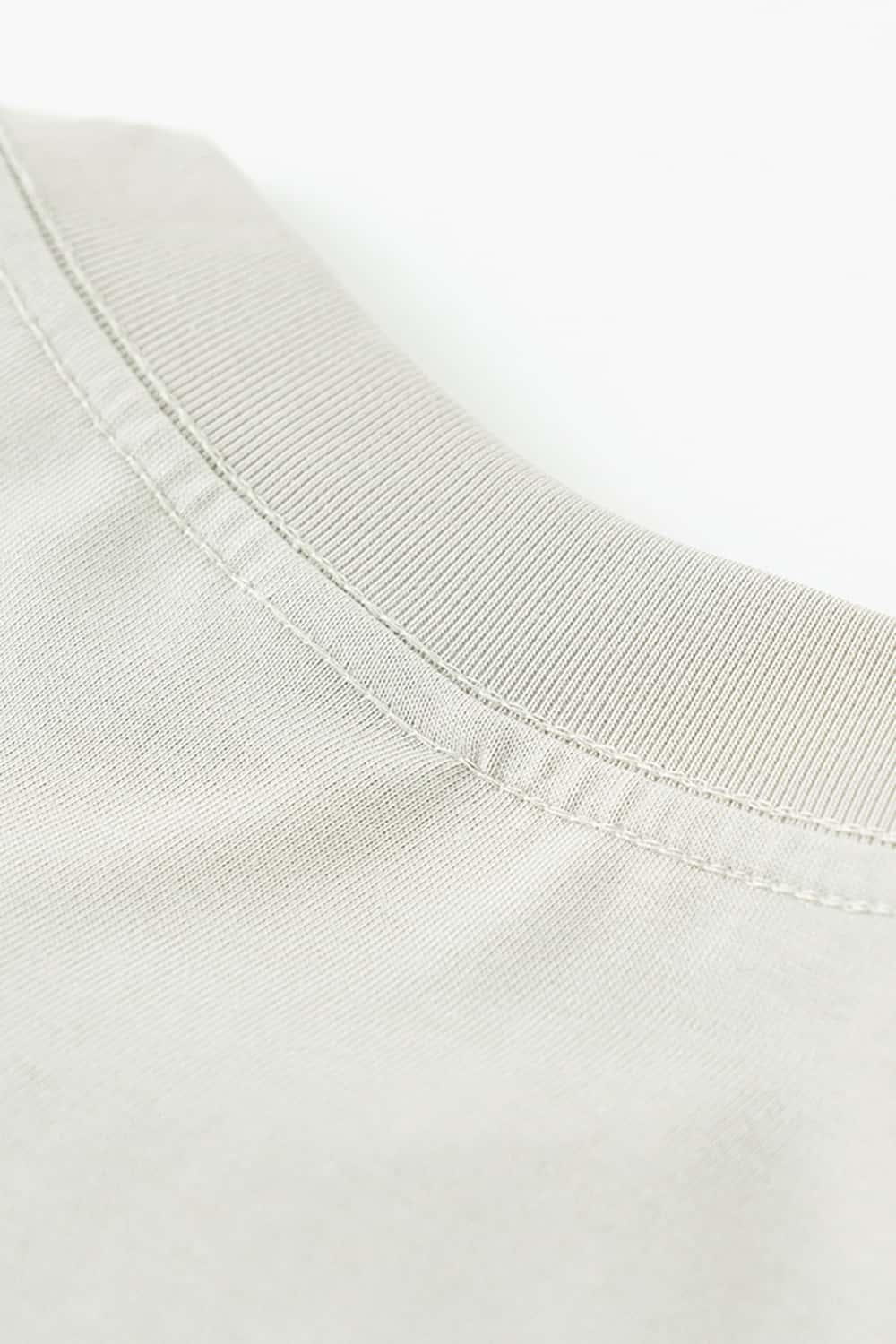 High-Density Long-Staple Cotton T-Shirt 255g - Solid Color Regular Shoulder Short Sleeve