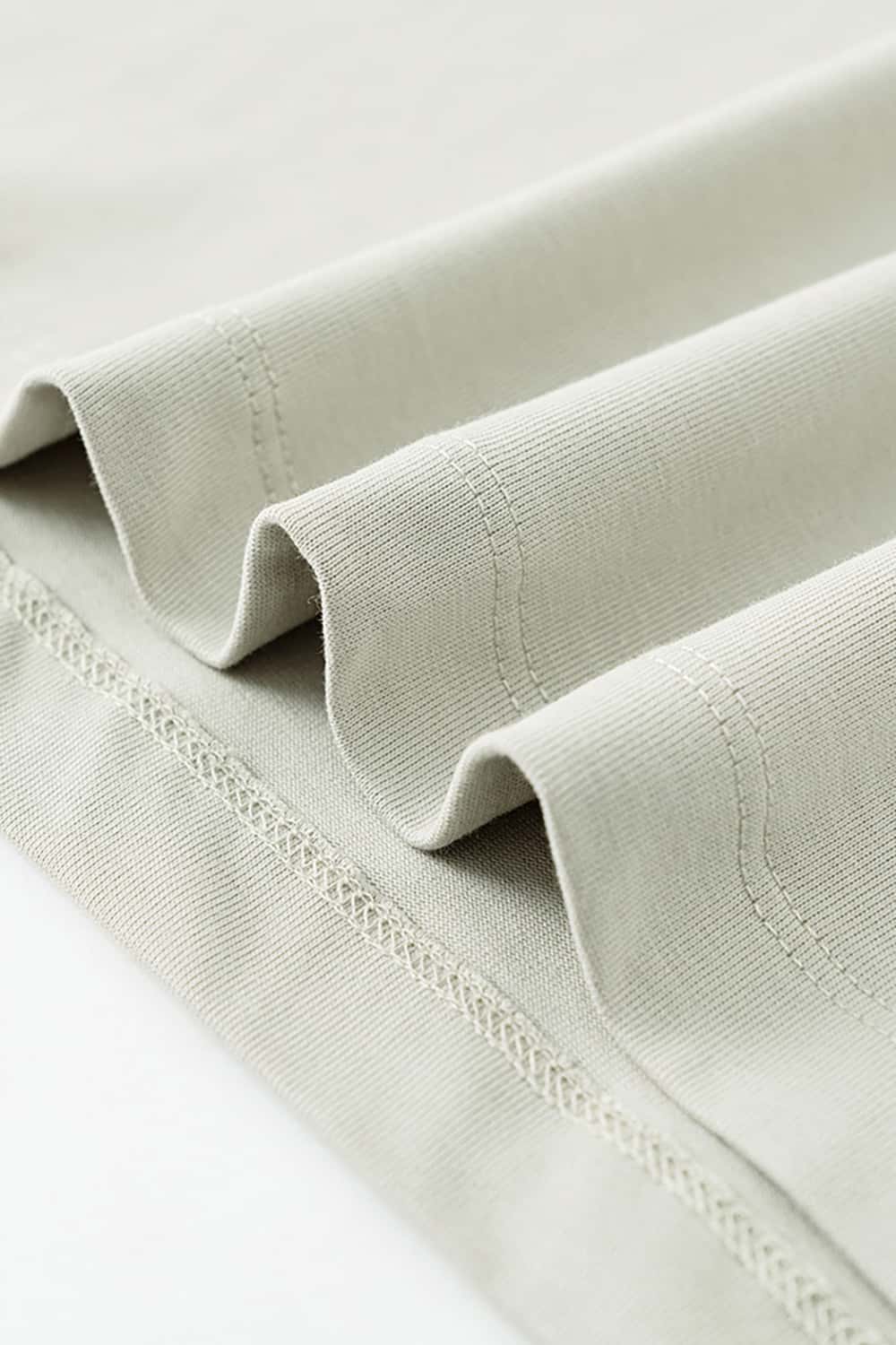 High-Density Long-Staple Cotton T-Shirt 255g - Solid Color Regular Shoulder Short Sleeve