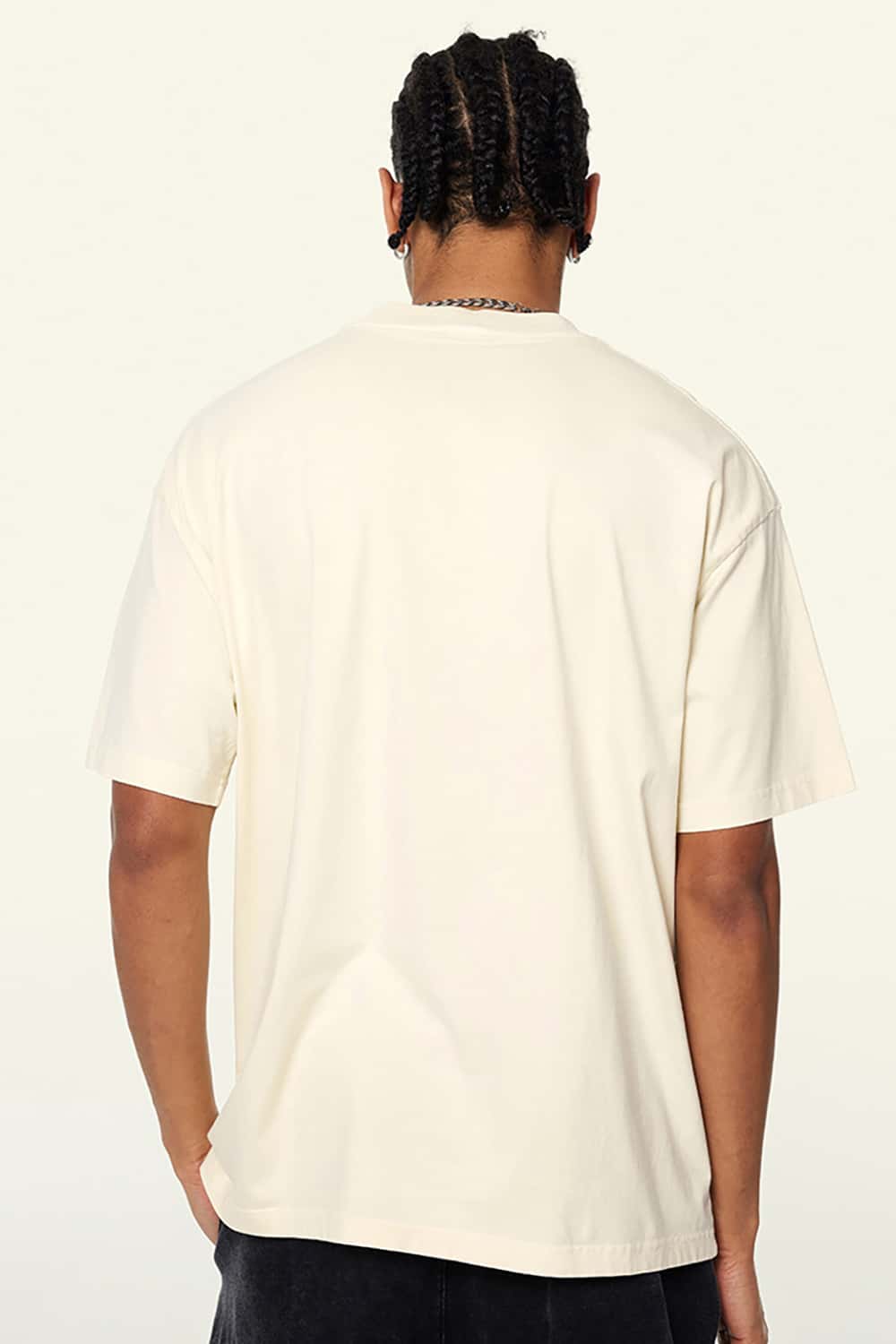 Vintage Wash Angel Print Round Neck Short Sleeve Streetwear T-Shirt