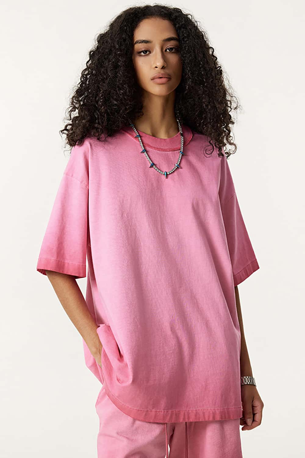 Heavyweight Custom Oversized Unisex Cotton T-Shirt with Unique Wash