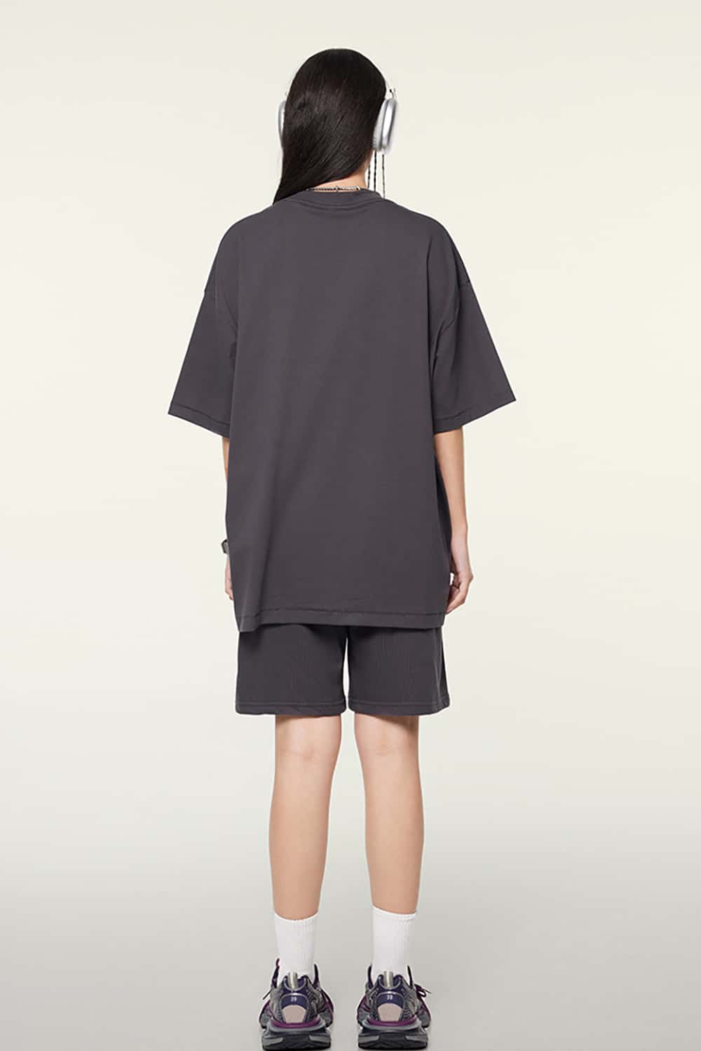 Hip-Hop Gradient Letter Print Short Sleeve T-Shirt